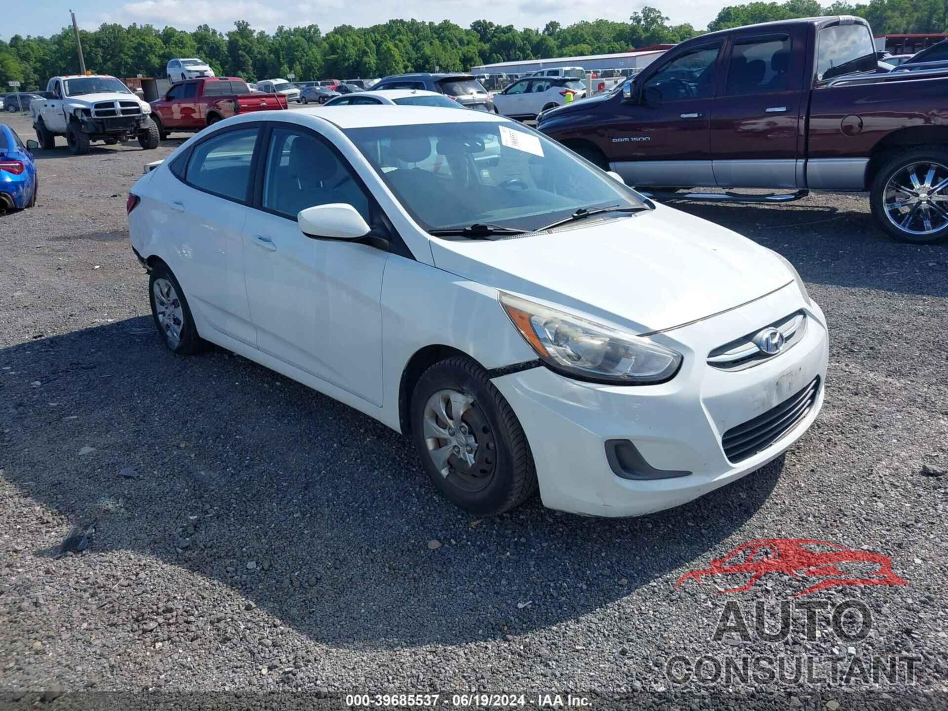 HYUNDAI ACCENT 2016 - KMHCT4AE8GU026057