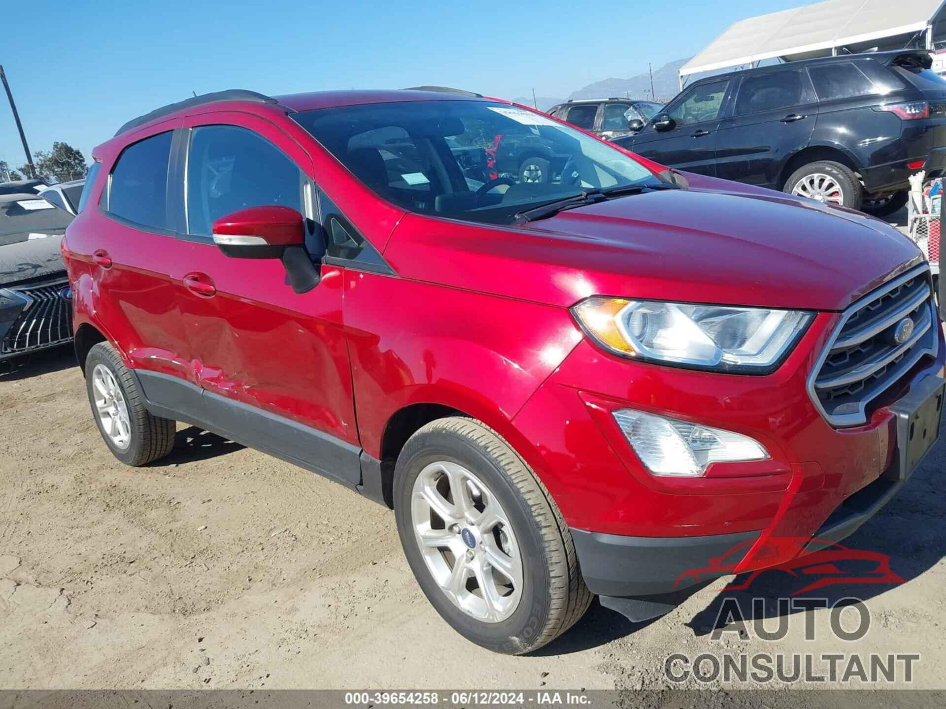 FORD ECOSPORT 2019 - MAJ3S2GE2KC270360