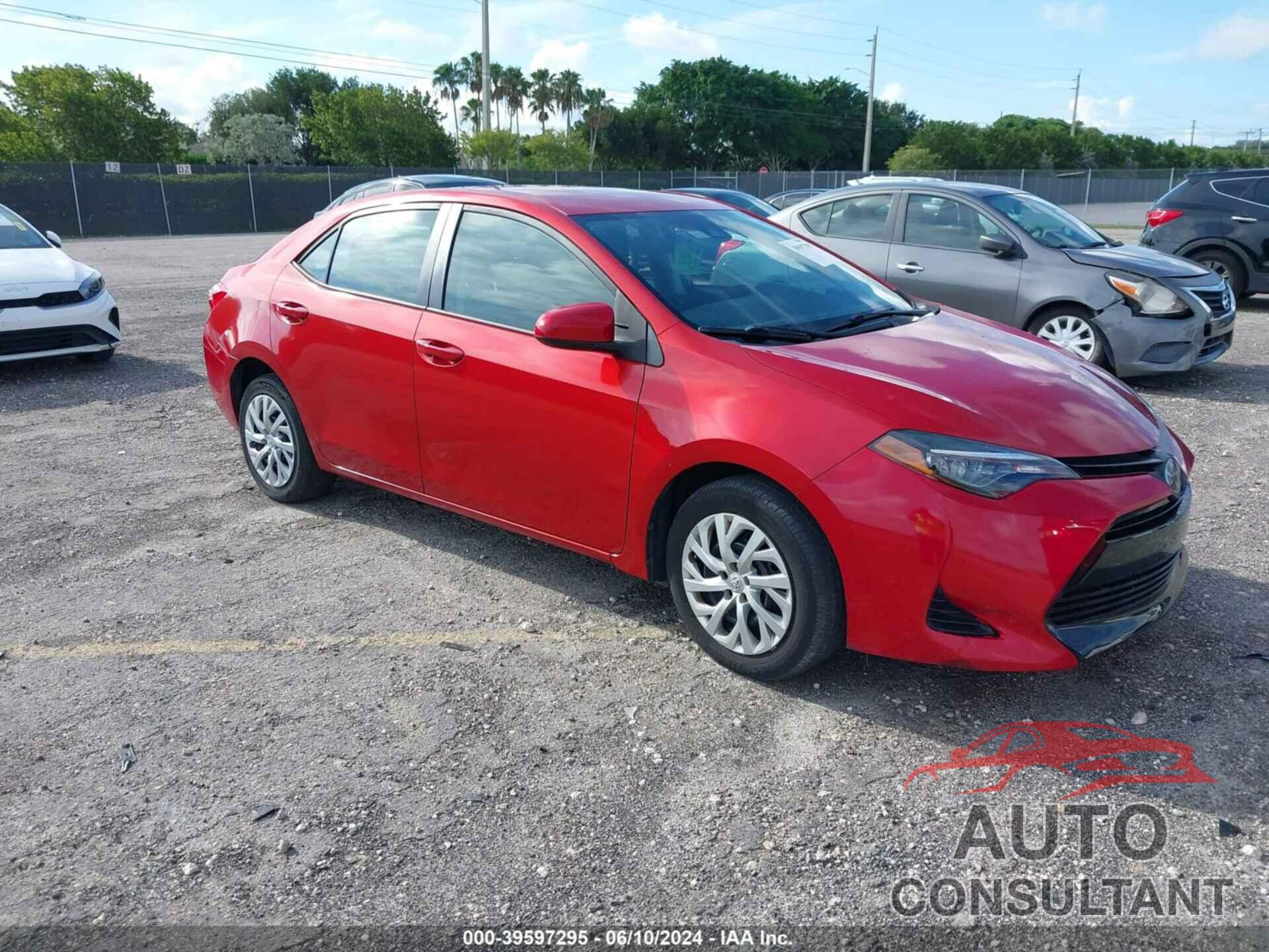 TOYOTA COROLLA 2019 - 5YFBURHE6KP948364