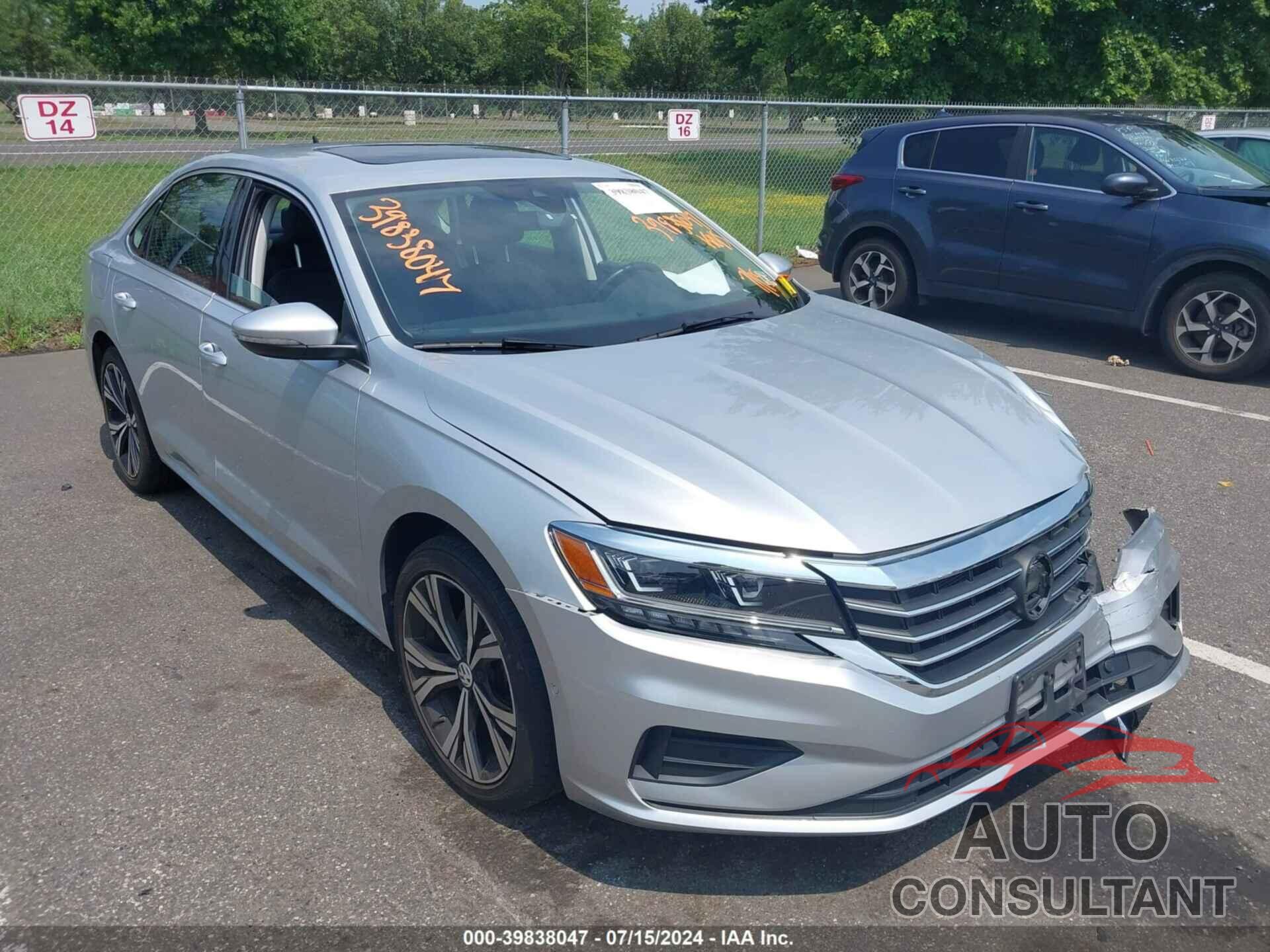 VOLKSWAGEN PASSAT 2020 - 1VWCA7A31LC009687