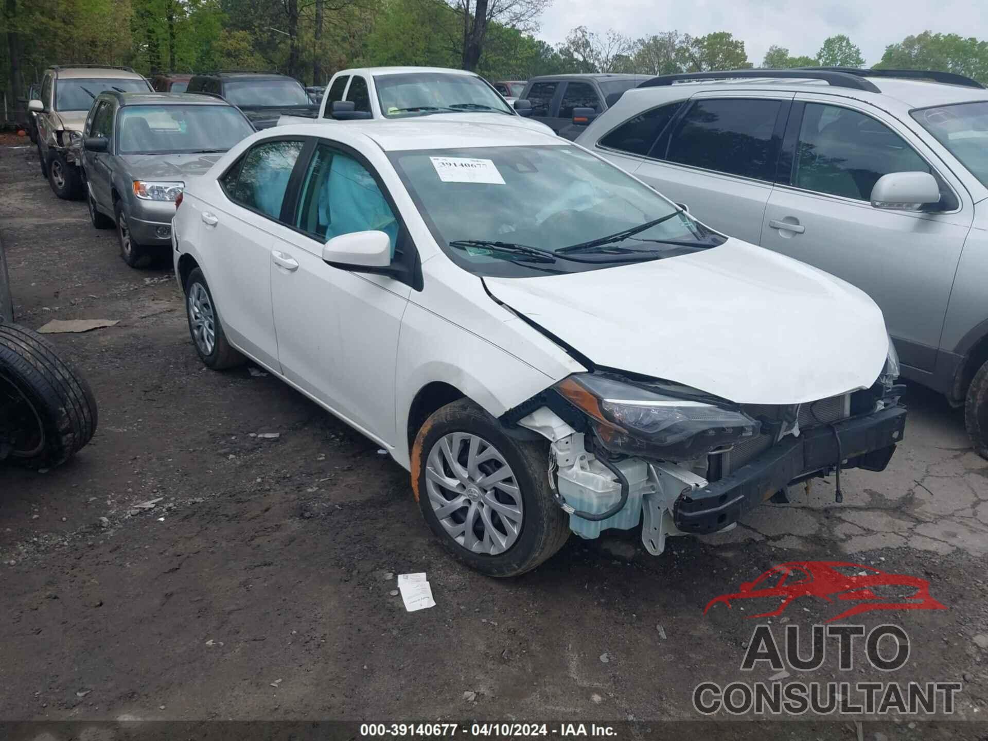 TOYOTA COROLLA 2019 - 5YFBURHE5KP949103
