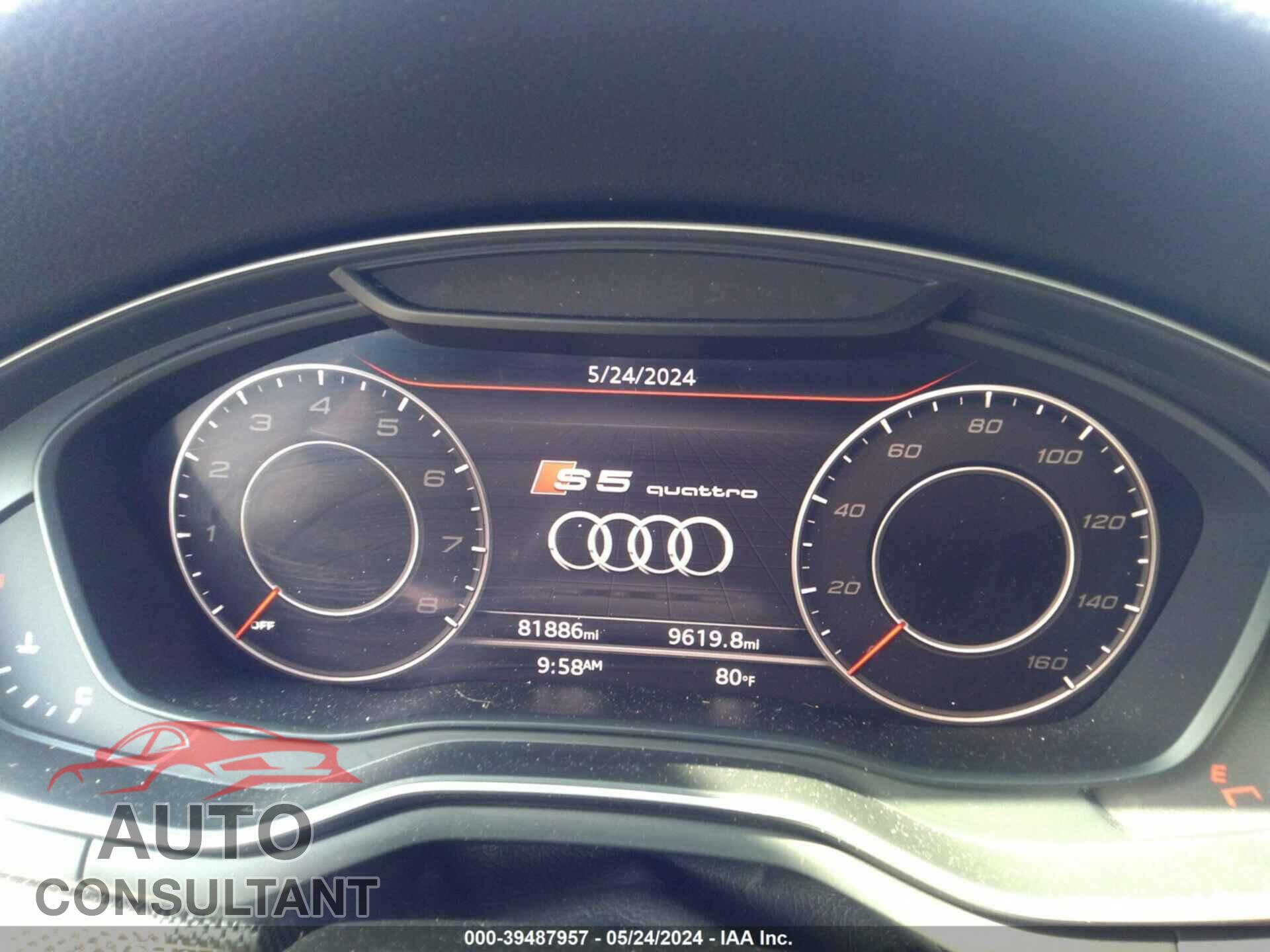 AUDI S5 2018 - WAUC4CF56JA042252
