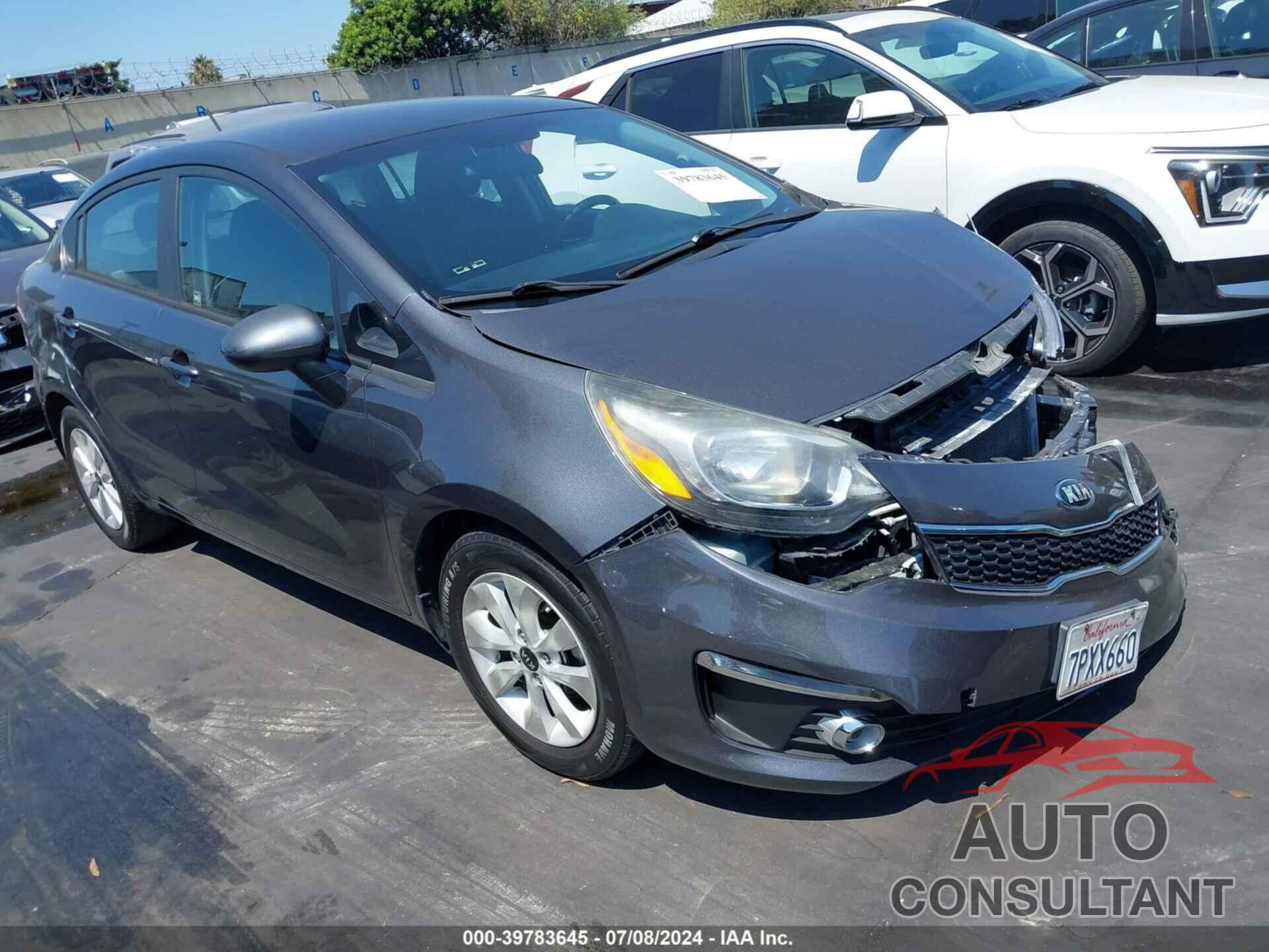 KIA RIO 2016 - KNADN4A34G6600527