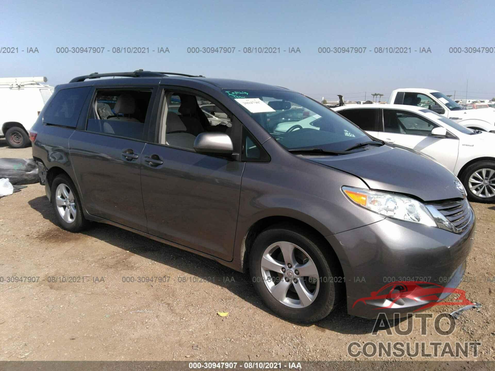 TOYOTA SIENNA 2017 - 5TDKZ3DC0HS798352