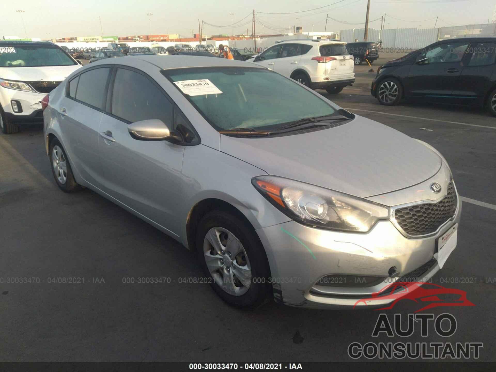 KIA FORTE 2016 - KNAFK4A6XG5580799