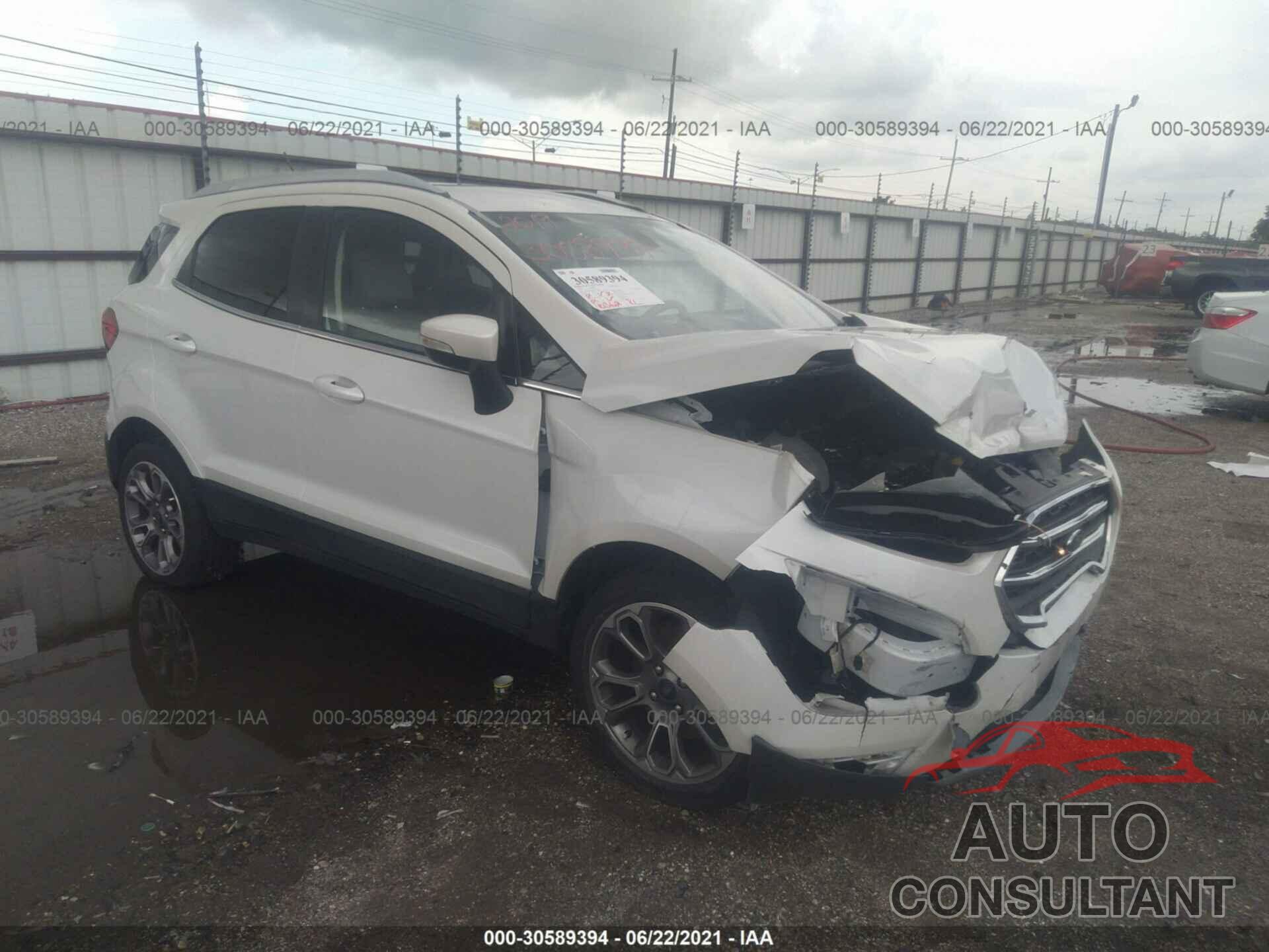 FORD ECOSPORT 2019 - MAJ3S2KE5KC276791