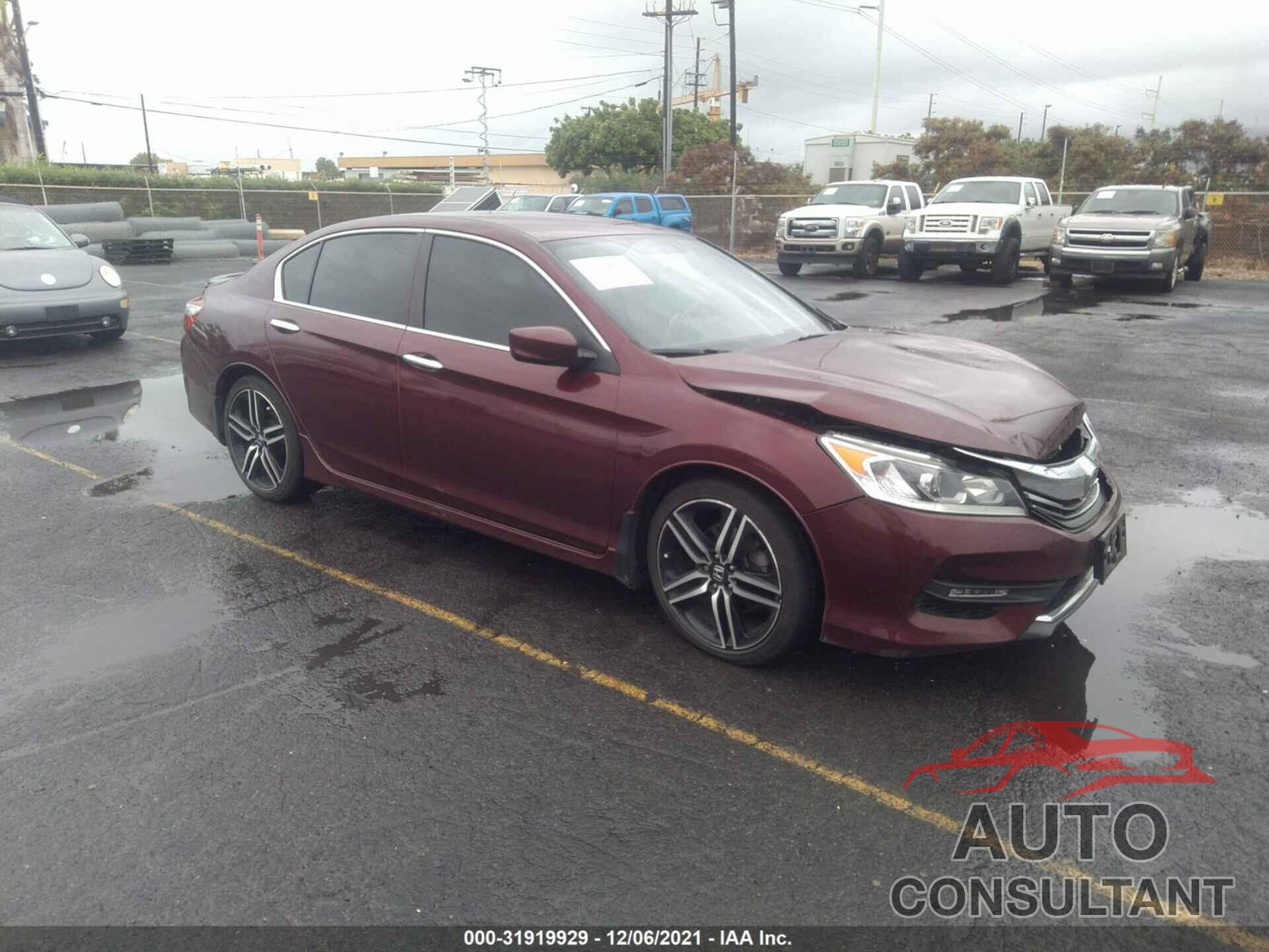 HONDA ACCORD SEDAN 2016 - 1HGCR2F54GA128569