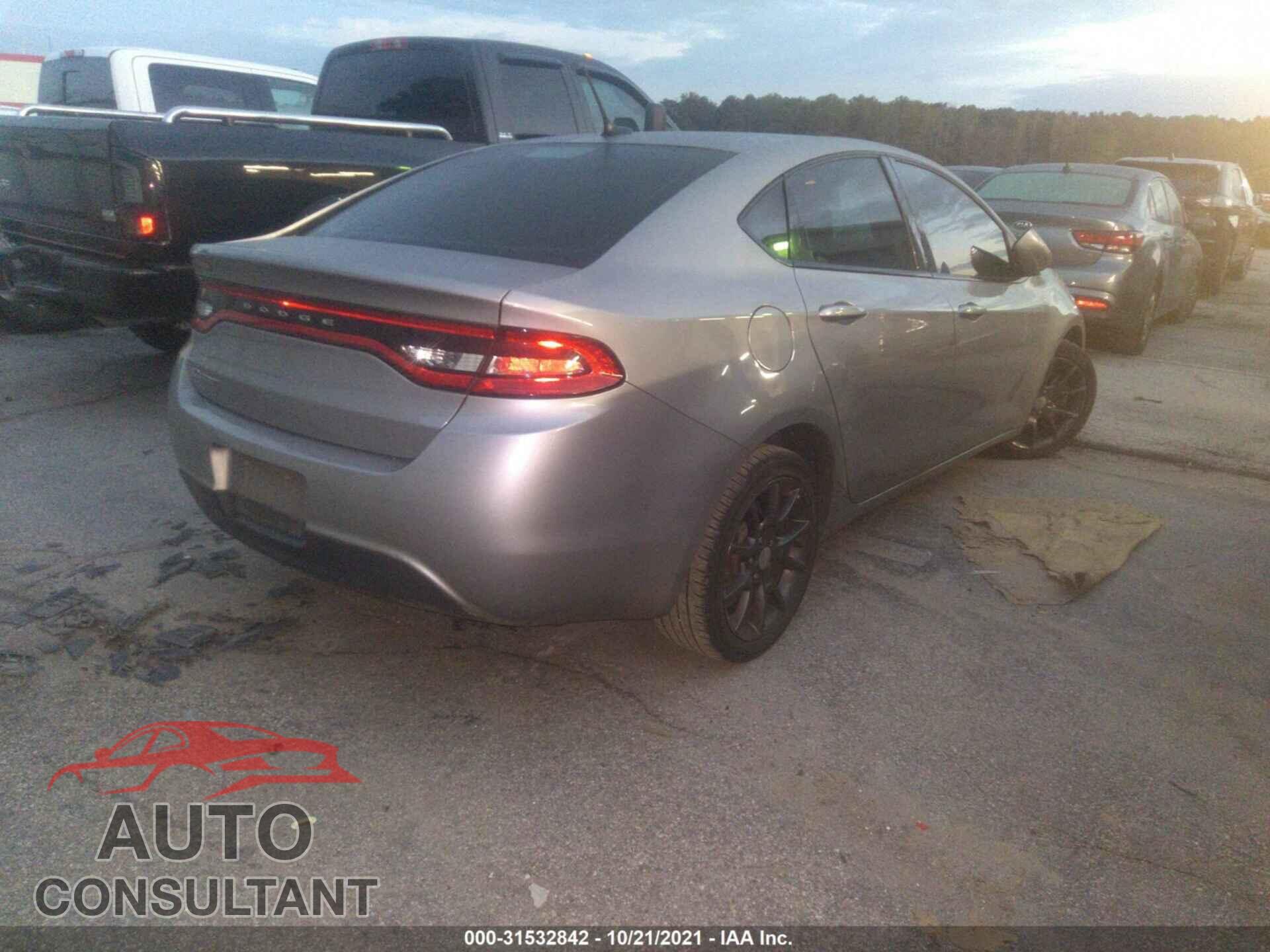 DODGE DART 2016 - 1C3CDFAA1GD578126