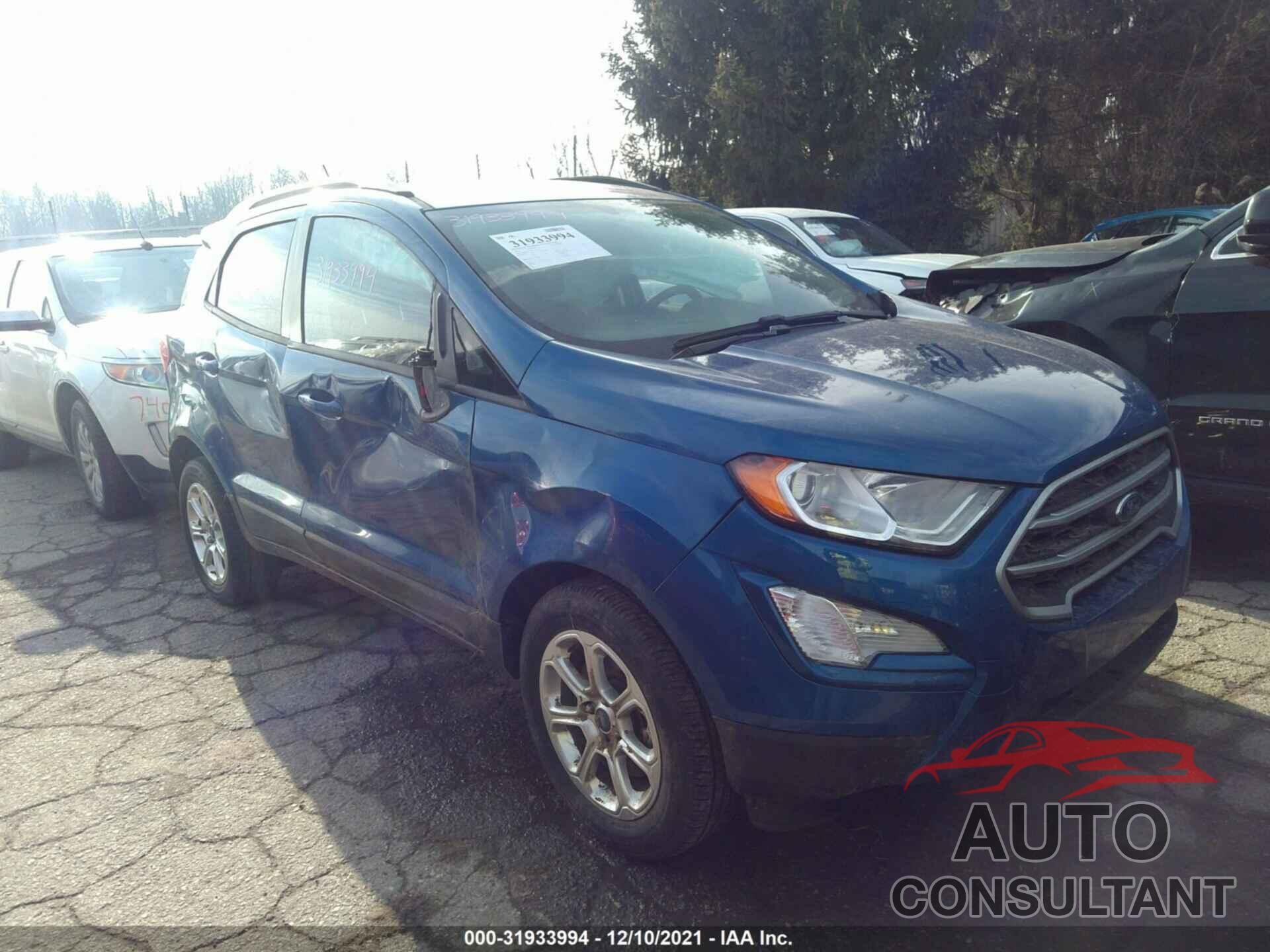 FORD ECOSPORT 2018 - MAJ3P1TE2JC215746