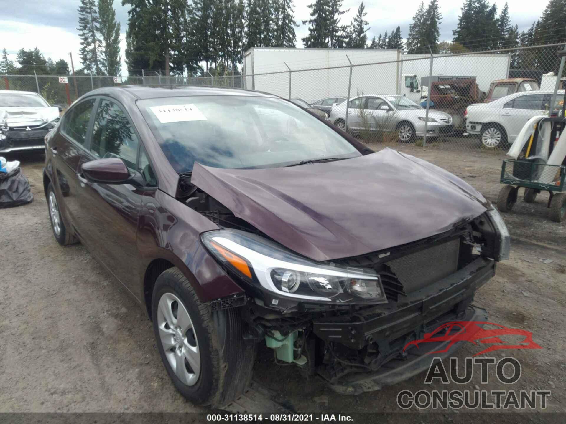 KIA FORTE 2017 - 3KPFK4A74HE076119
