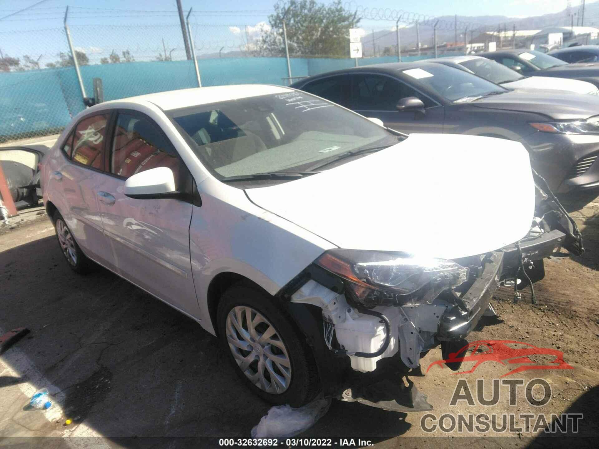 TOYOTA COROLLA 2019 - 5YFBURHE1KP900772