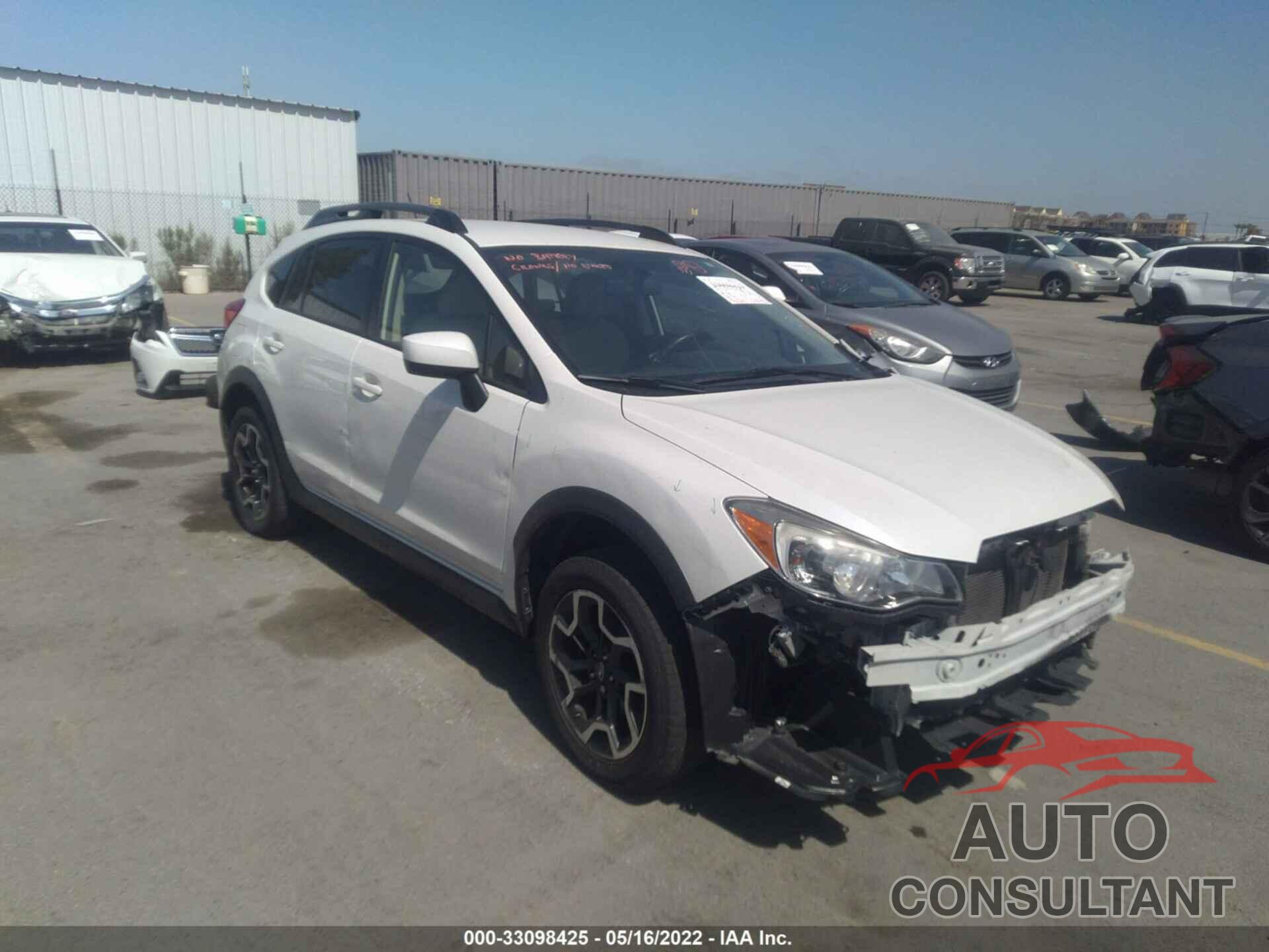 SUBARU CROSSTREK 2016 - JF2GPABC7GG289565