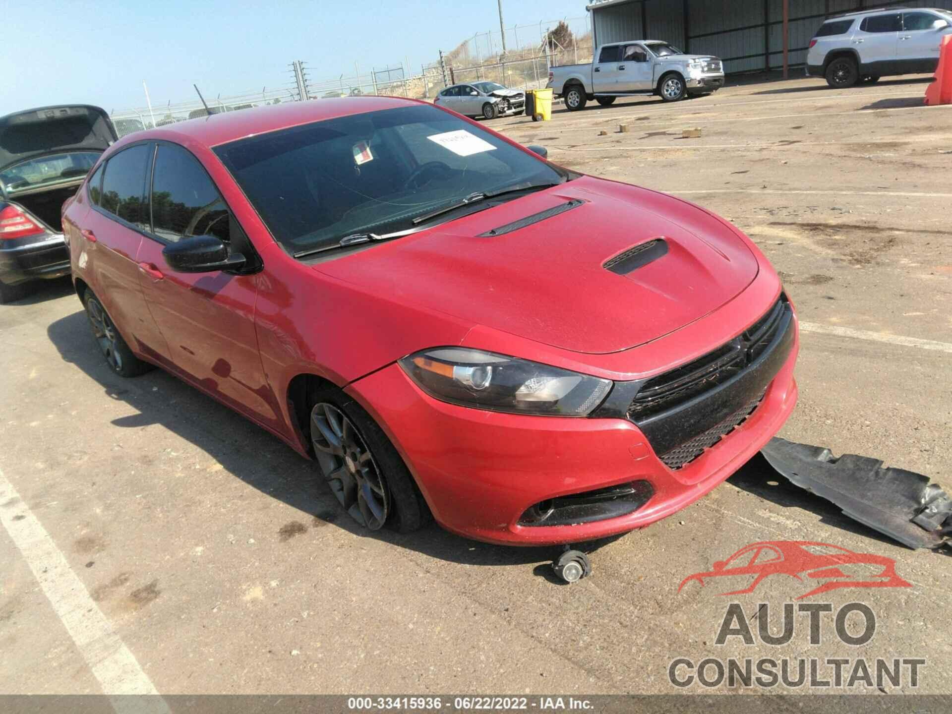 DODGE DART 2016 - 1C3CDFBB8GD643951