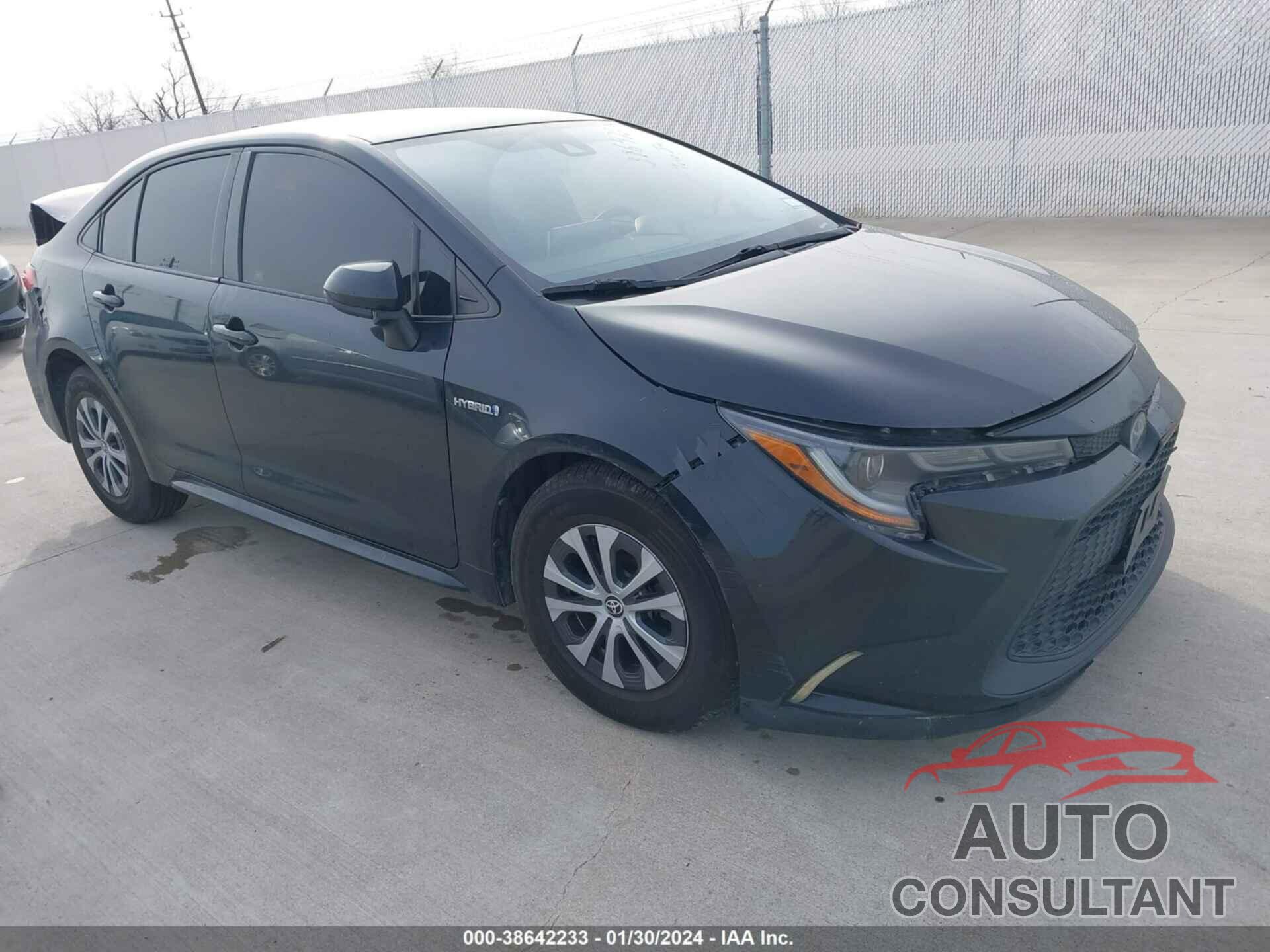 TOYOTA COROLLA 2020 - JTDEBRBE3LJ011618