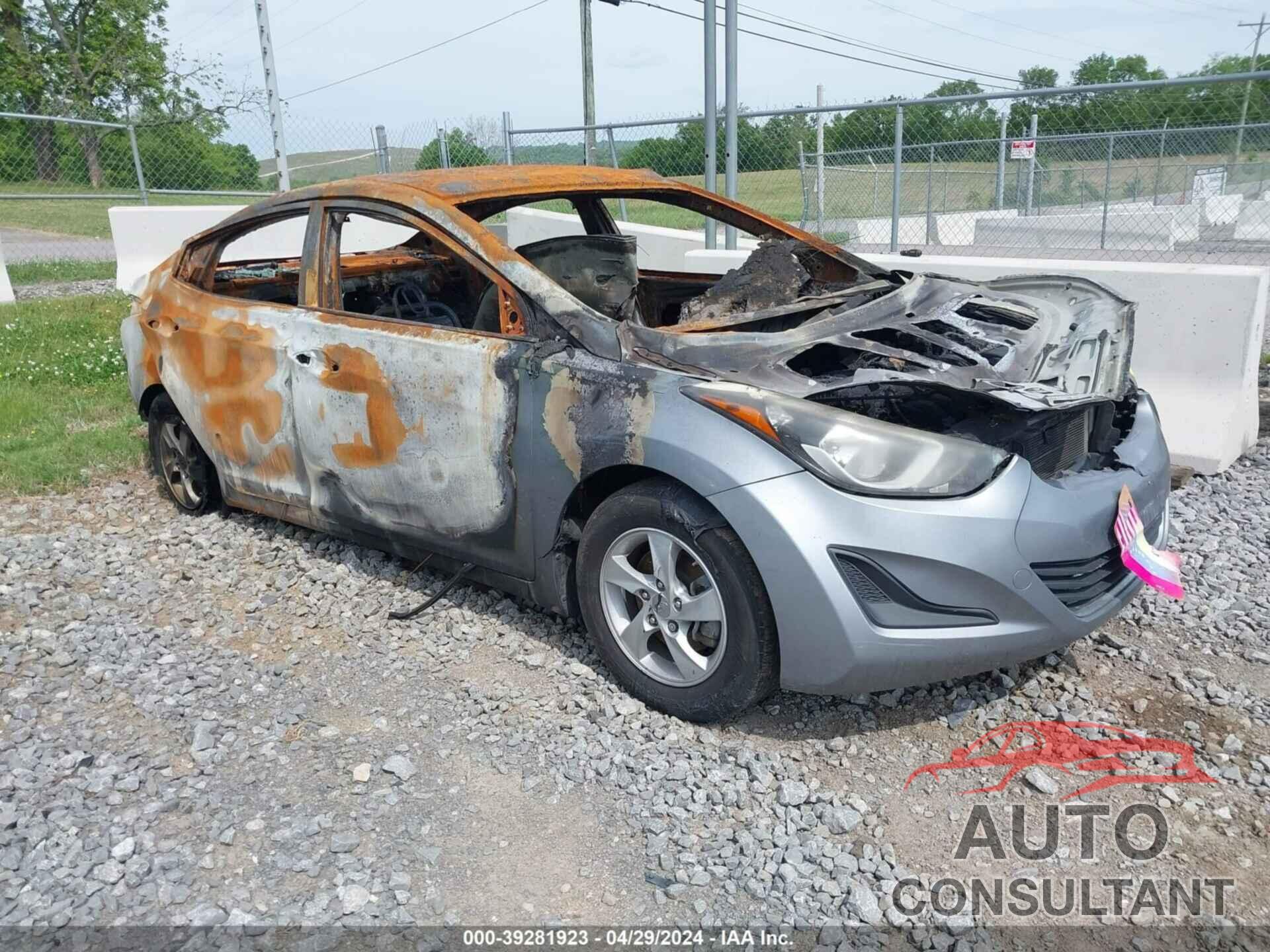 HYUNDAI ELANTRA 2014 - KMHDH4AE9EU162636