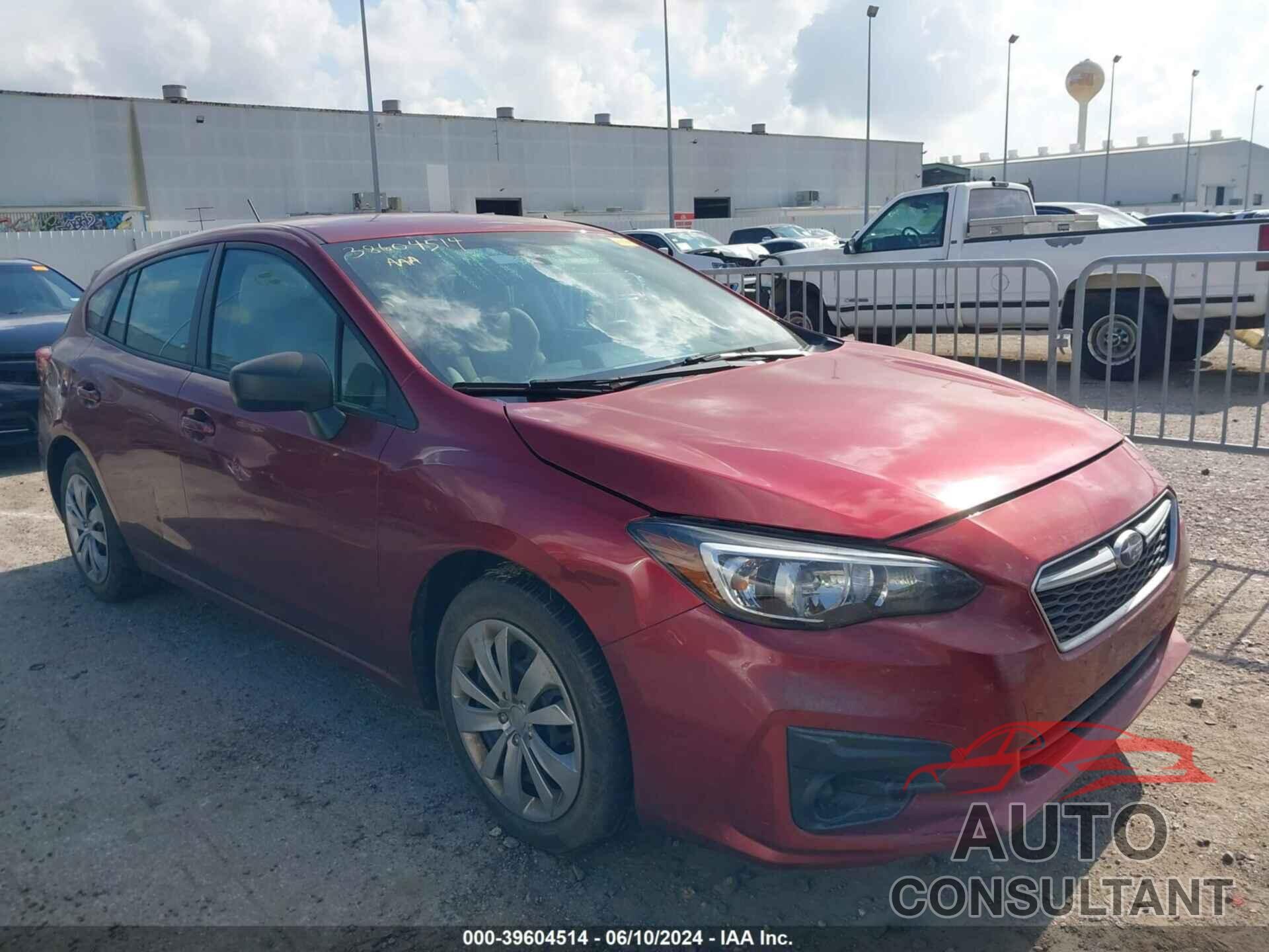 SUBARU IMPREZA 2019 - 4S3GTAB64K3708718