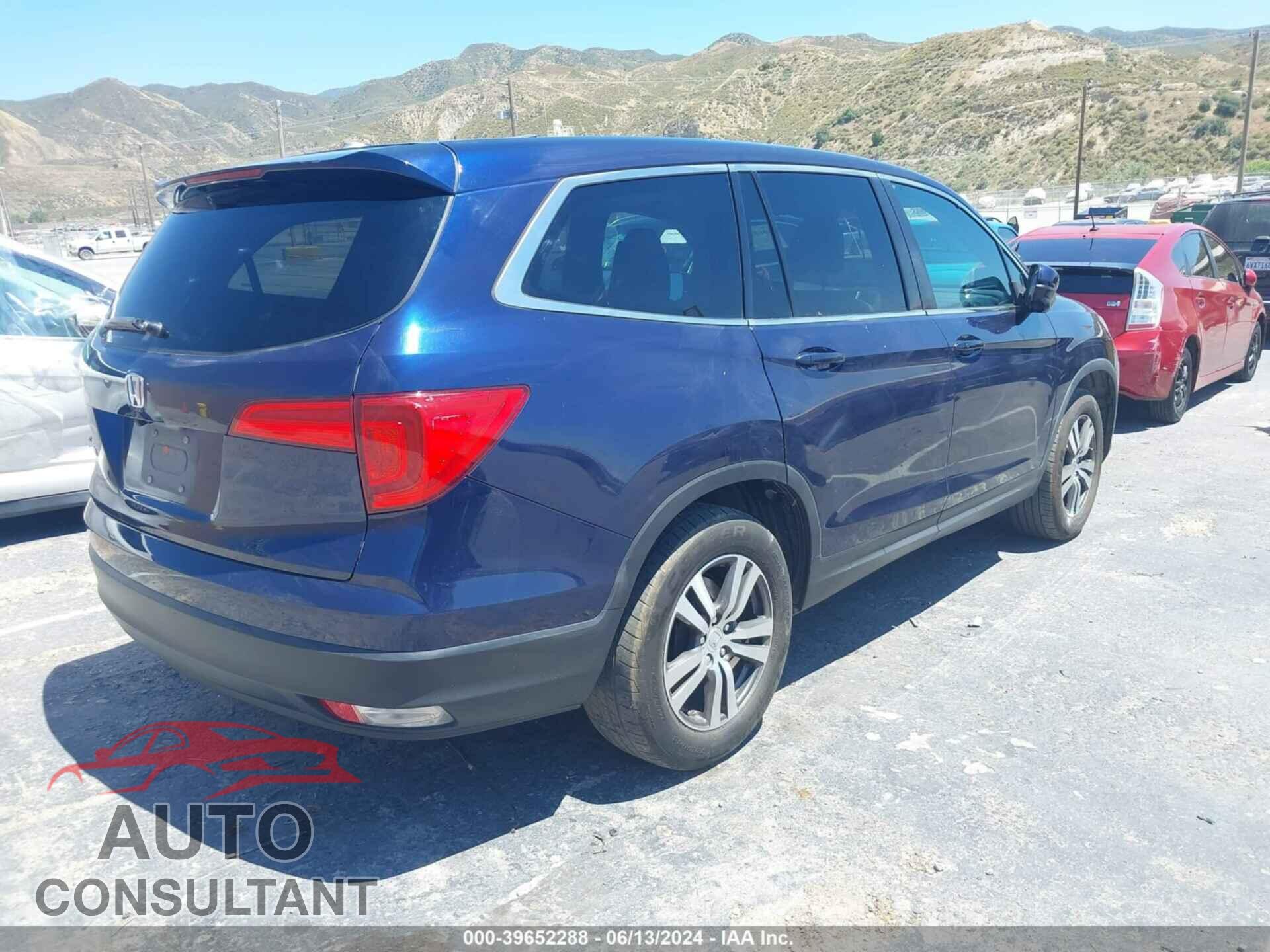 HONDA PILOT 2017 - 5FNYF5H56HB044712