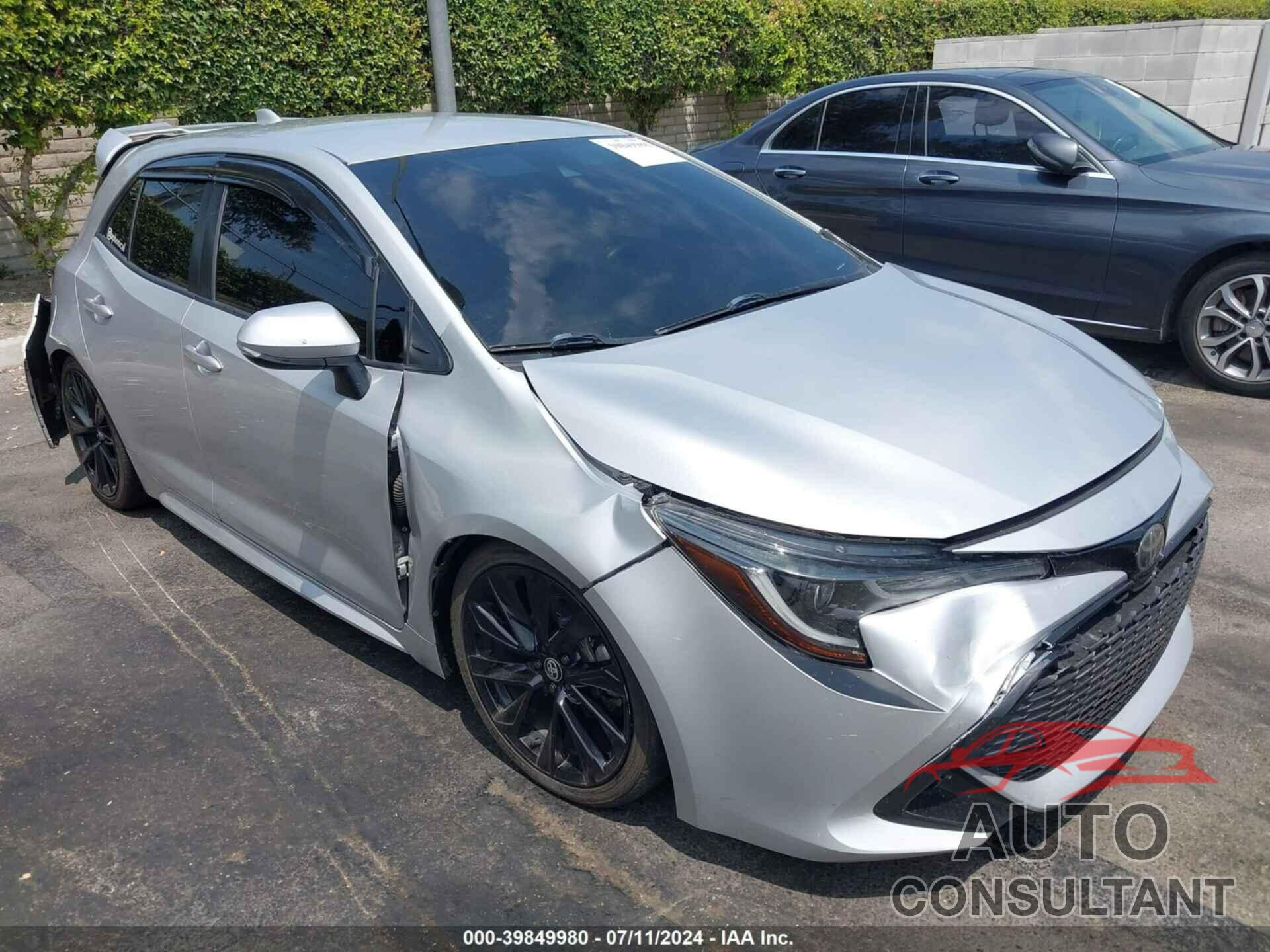 TOYOTA COROLLA 2019 - JTNK4RBE9K3037913