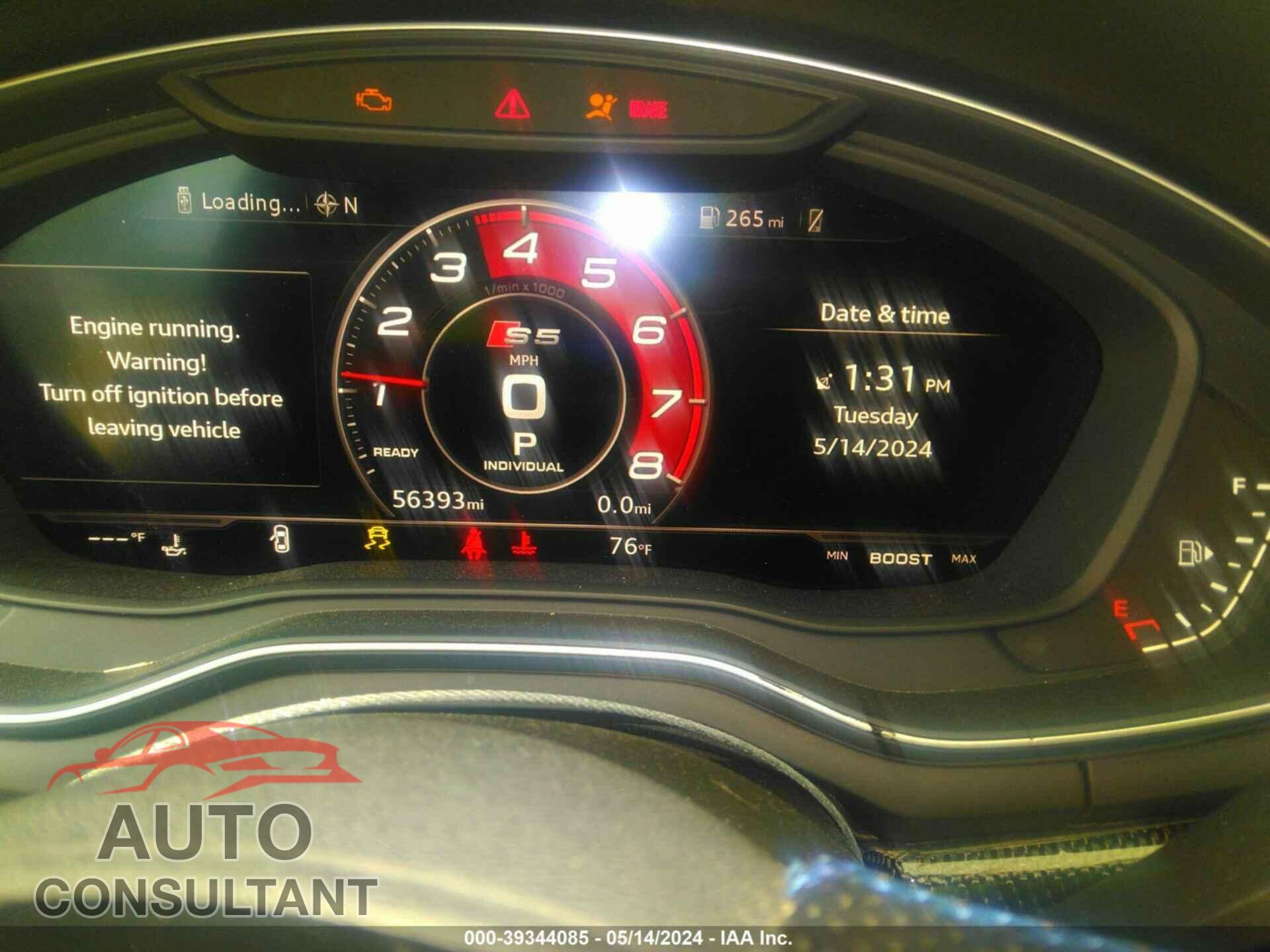 AUDI S5 2018 - WAUC4CF57JA009339