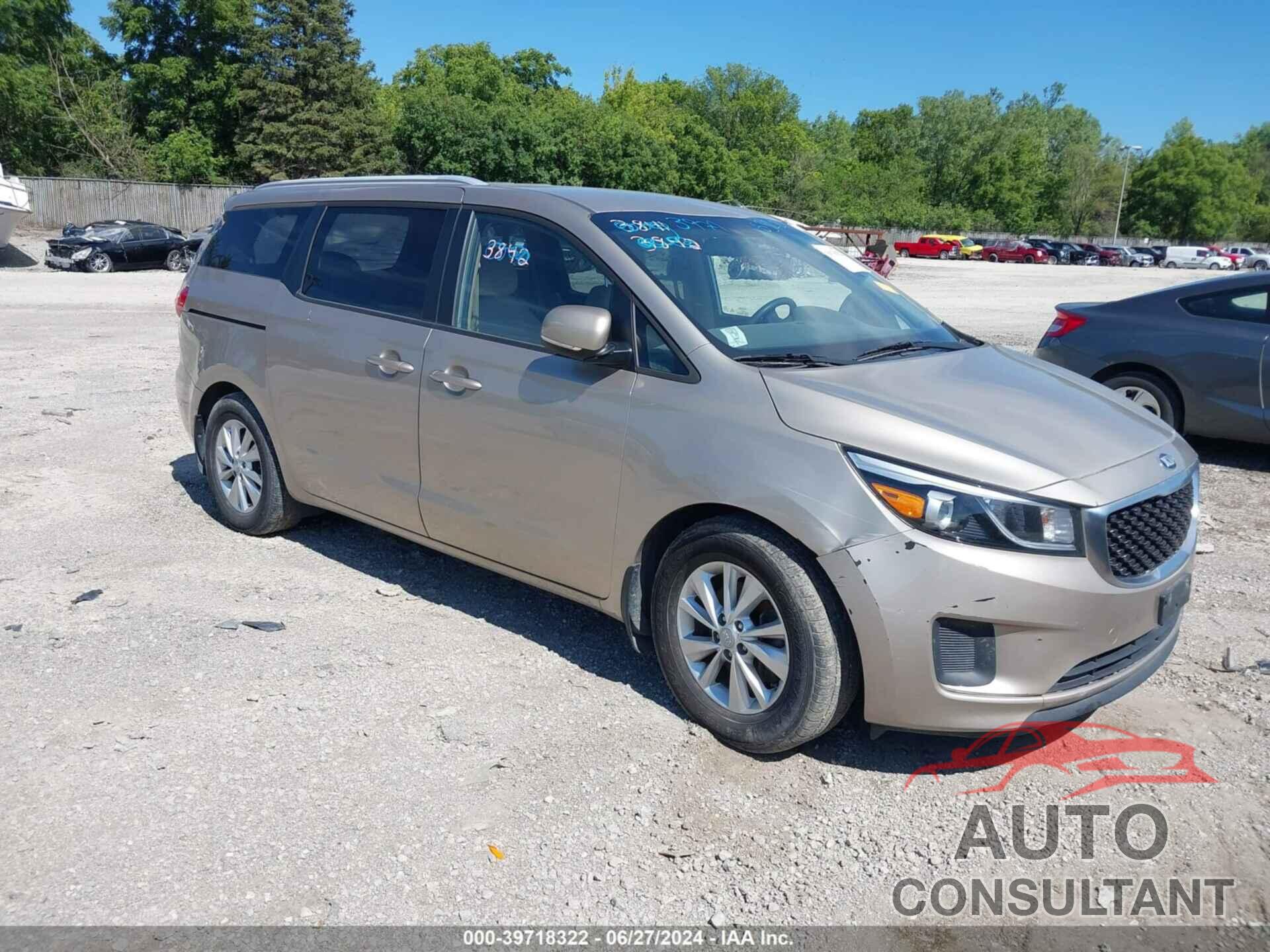 KIA SEDONA 2015 - KNDMB5C1XF6041982