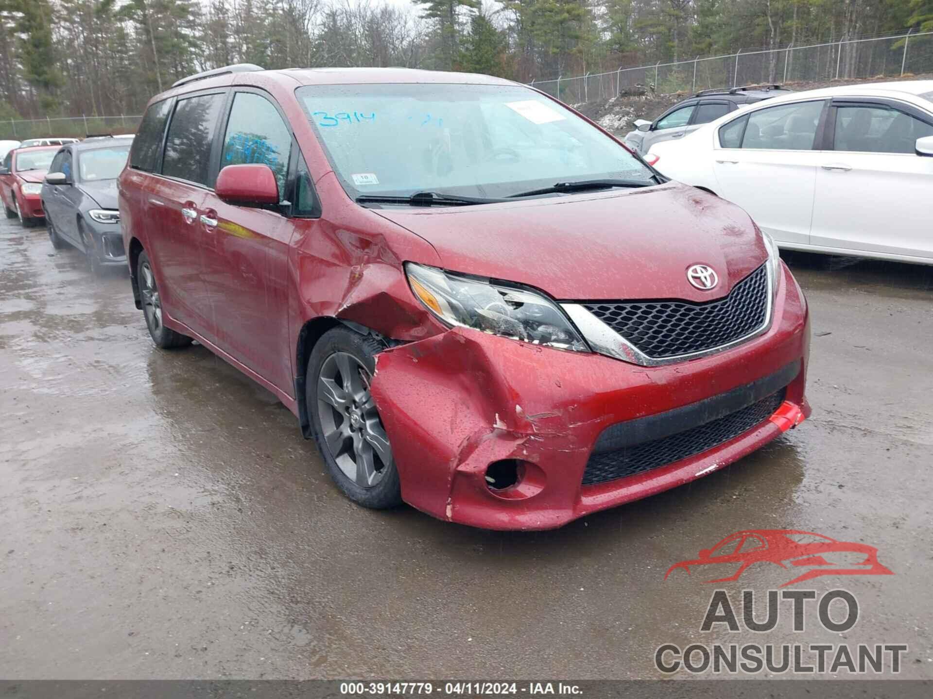 TOYOTA SIENNA 2016 - 5TDXK3DC7GS728825