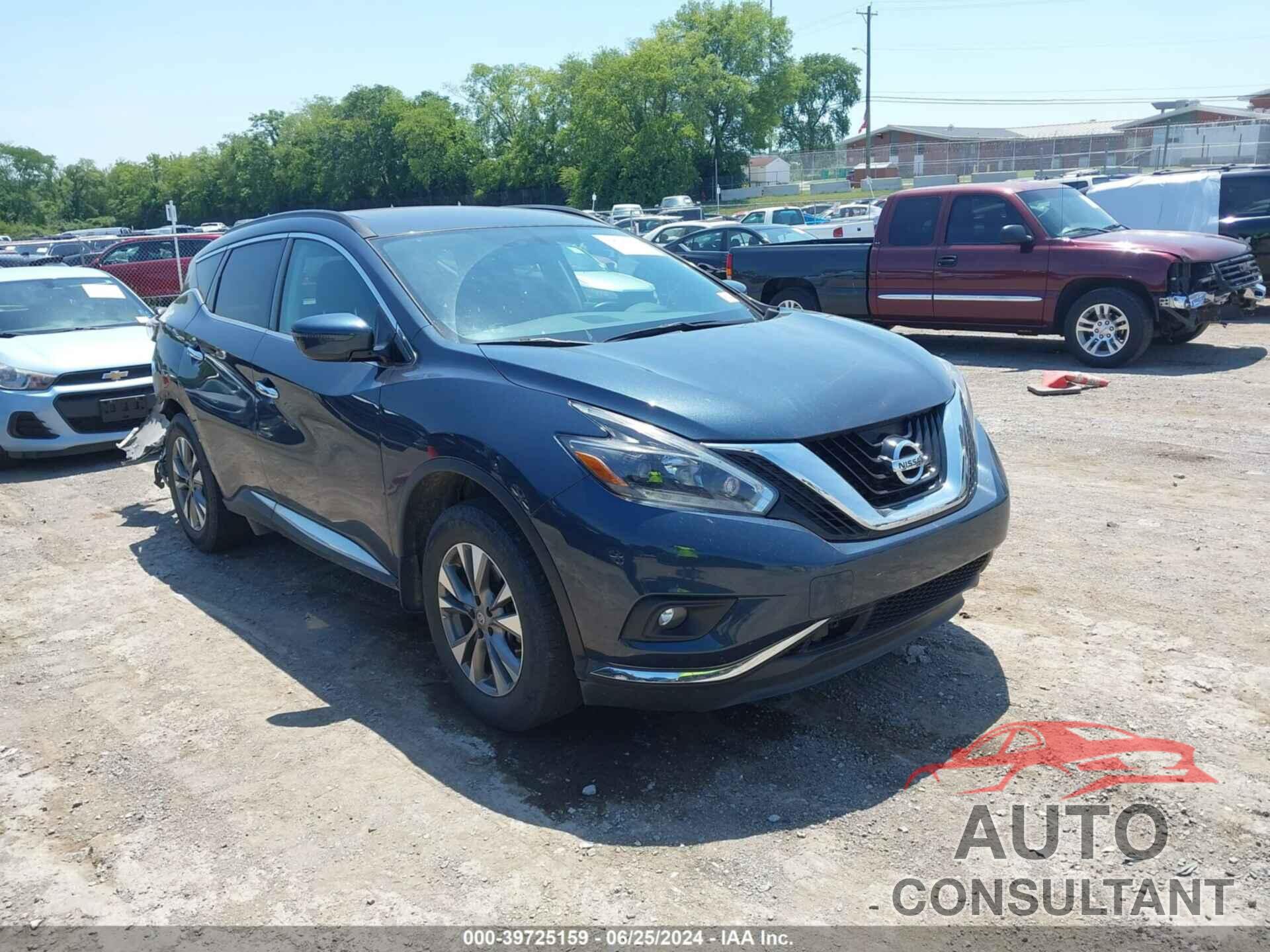 NISSAN MURANO 2018 - 5N1AZ2MG9JN110347