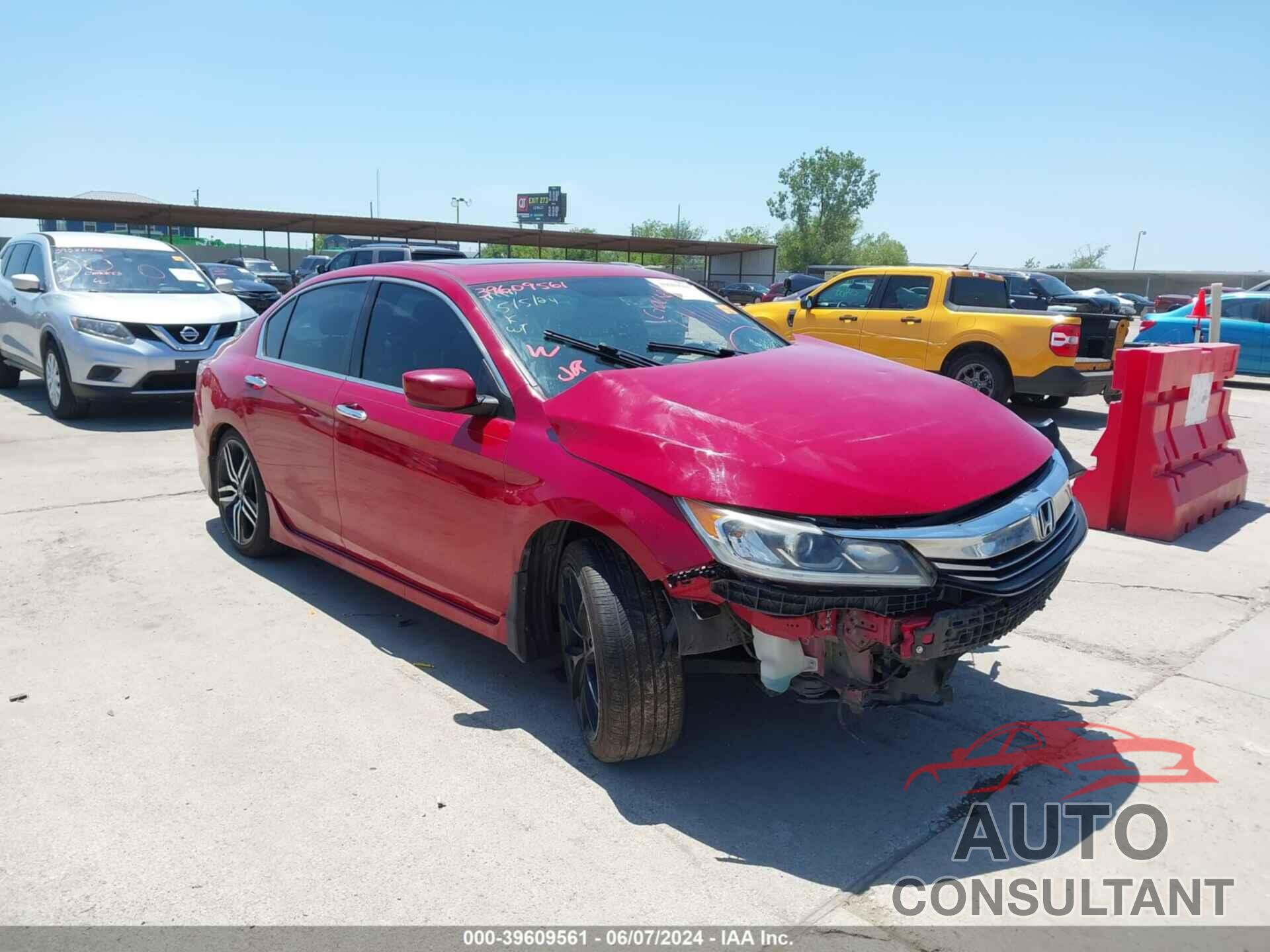 HONDA ACCORD 2016 - 1HGCR2F54GA048236