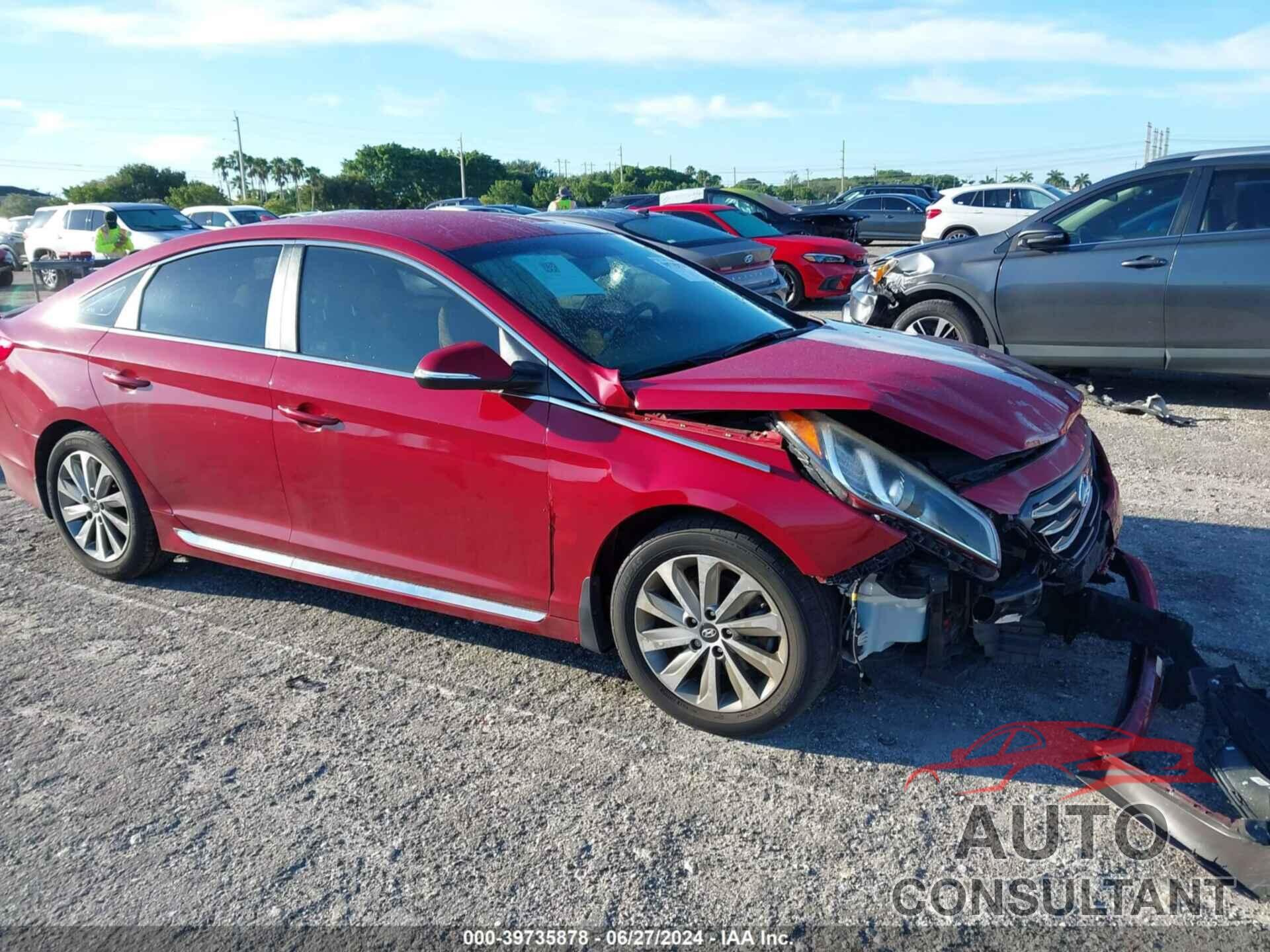 HYUNDAI SONATA 2017 - 5NPE34AFXHH489254