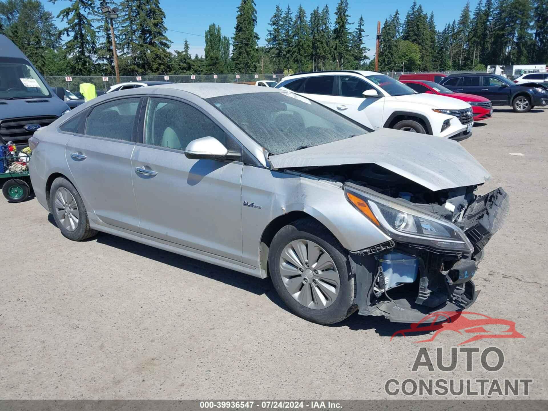 HYUNDAI SONATA HYBRID 2016 - KMHE24L19GA029539