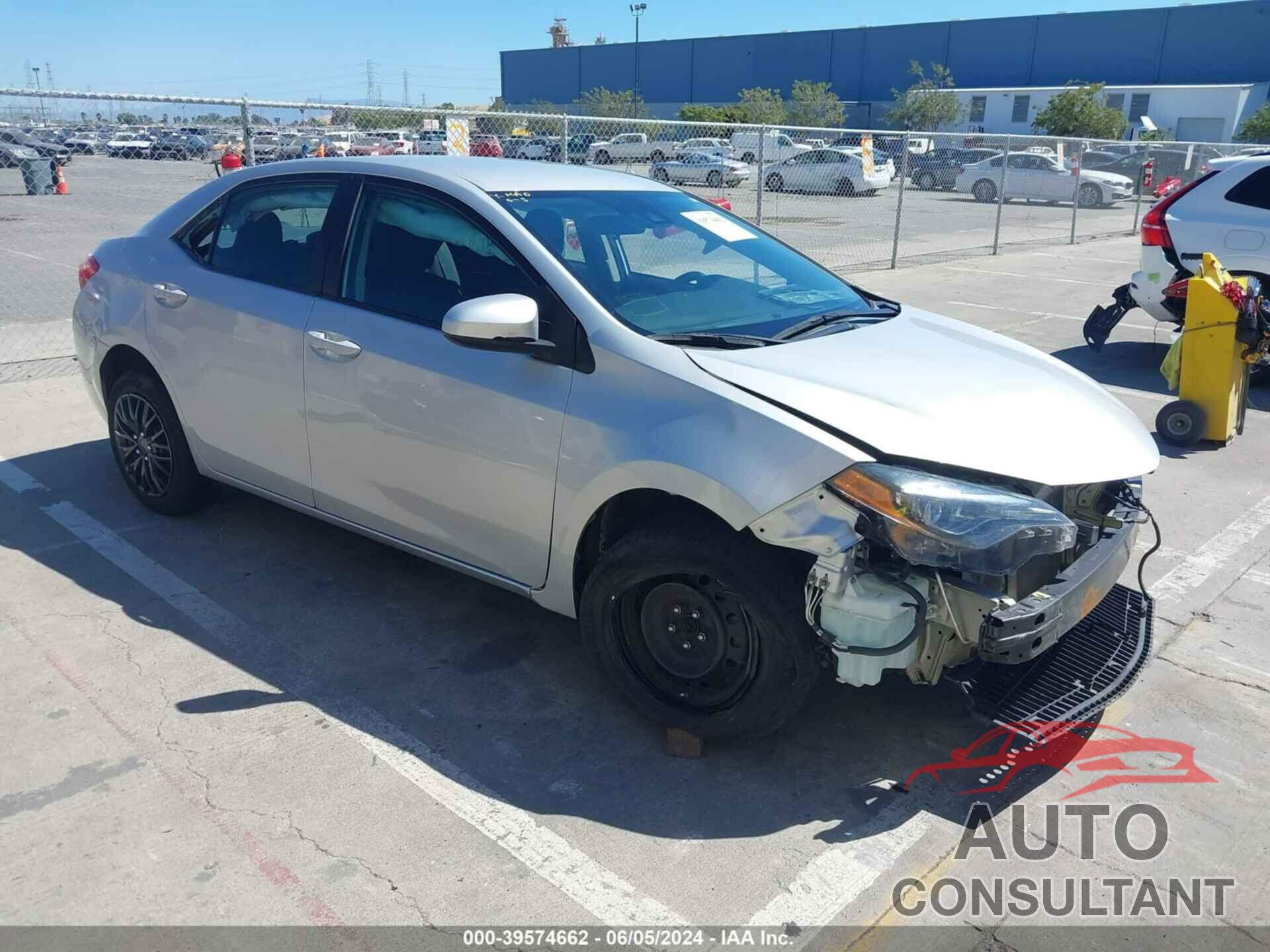 TOYOTA COROLLA 2019 - 5YFBURHEXKP904657