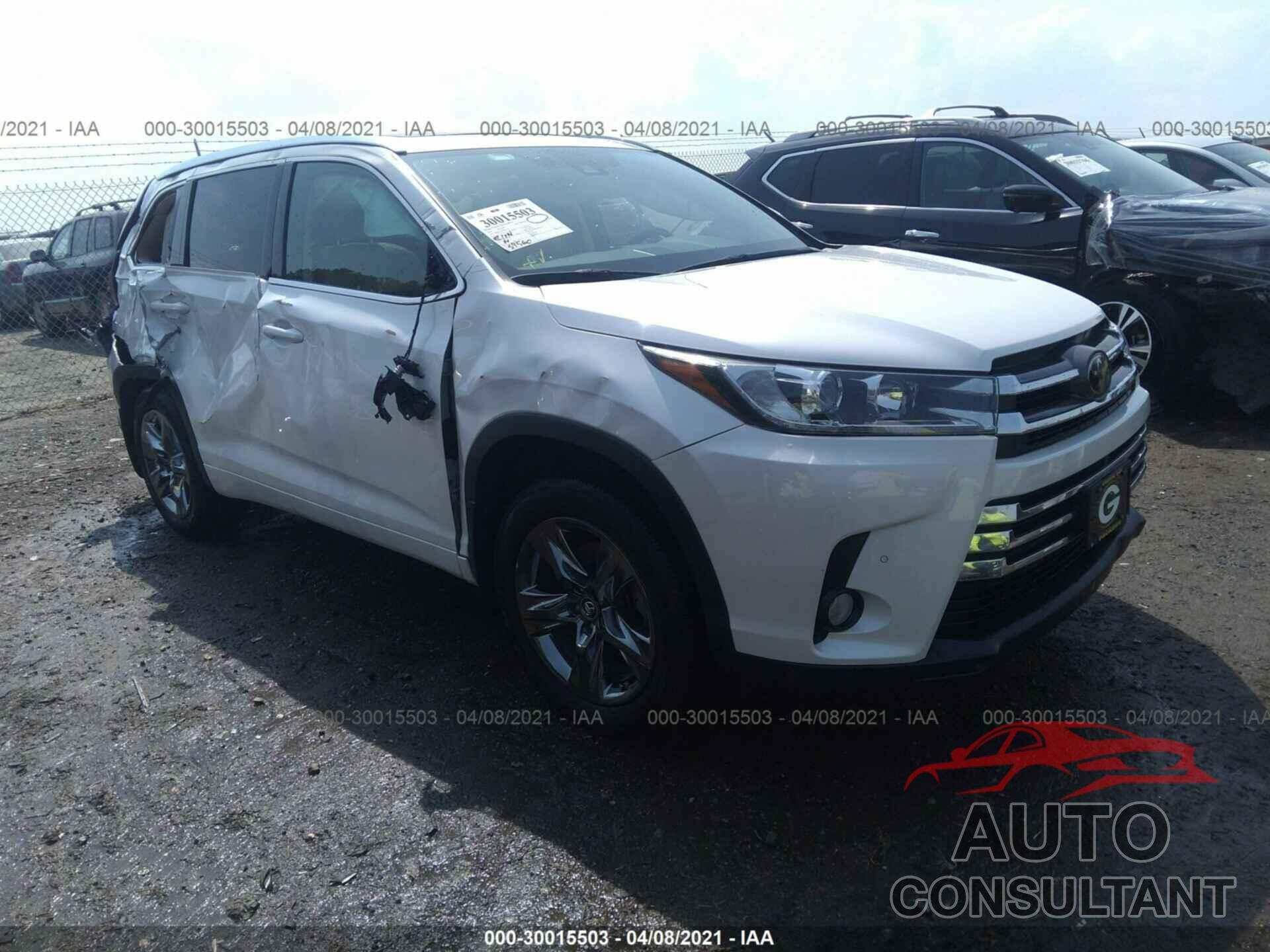 TOYOTA HIGHLANDER 2018 - 5TDDZRFH1JS845365