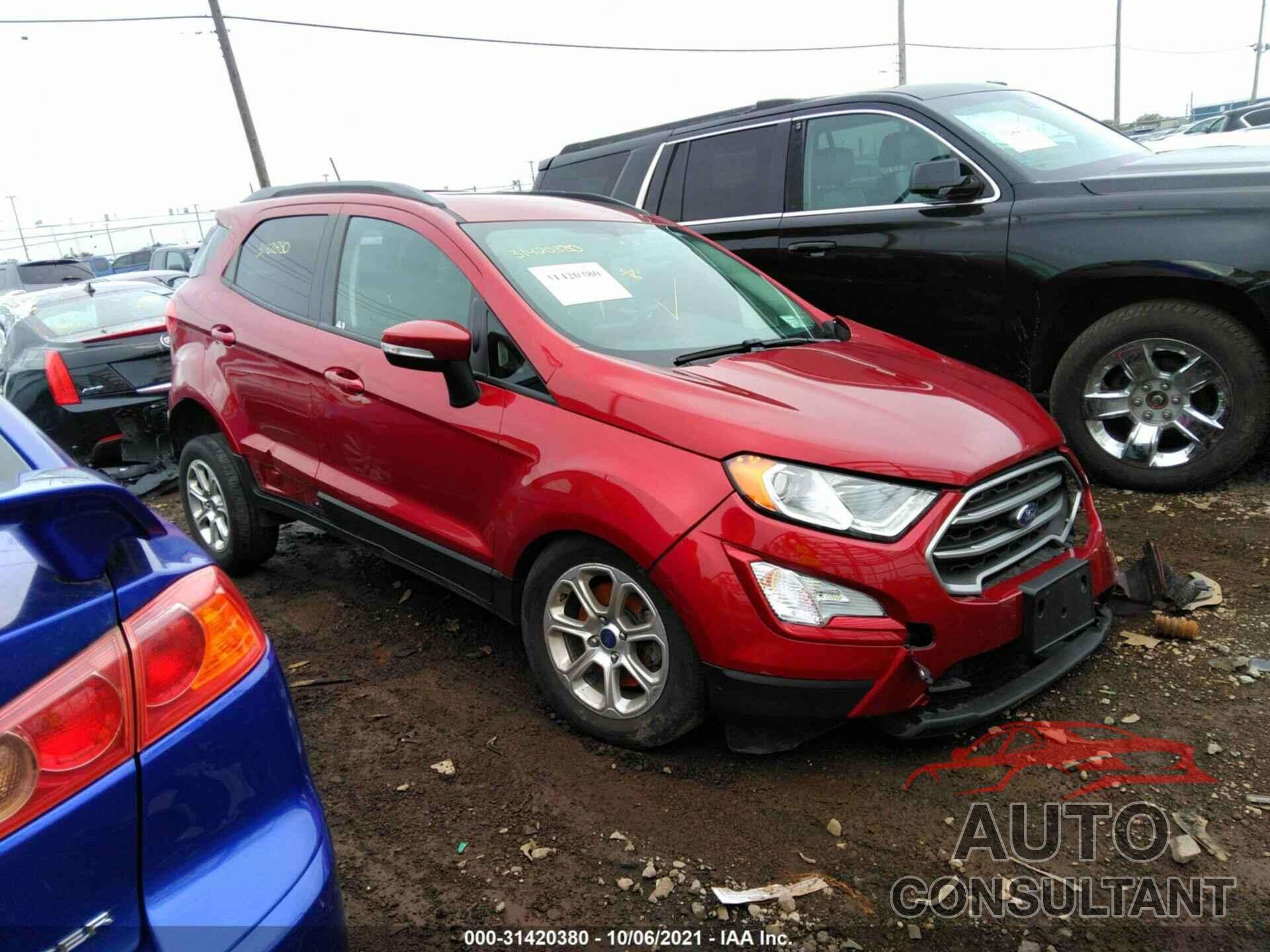 FORD ECOSPORT 2018 - MAJ6P1UL2JC197985