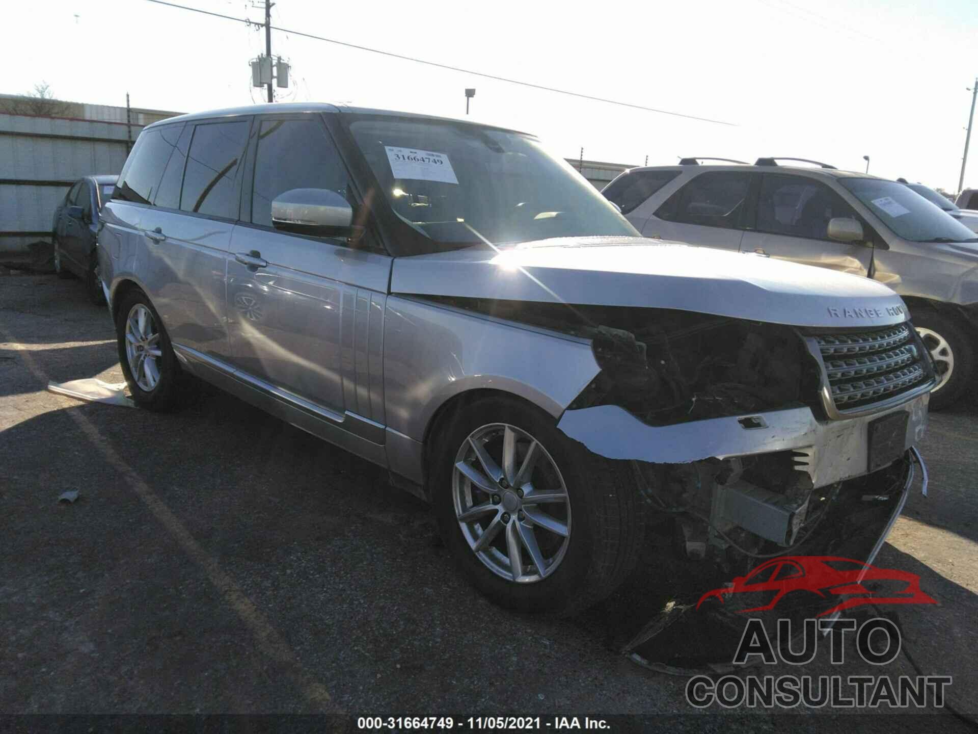LAND ROVER RANGE ROVER 2016 - SALGR2VF7GA279151