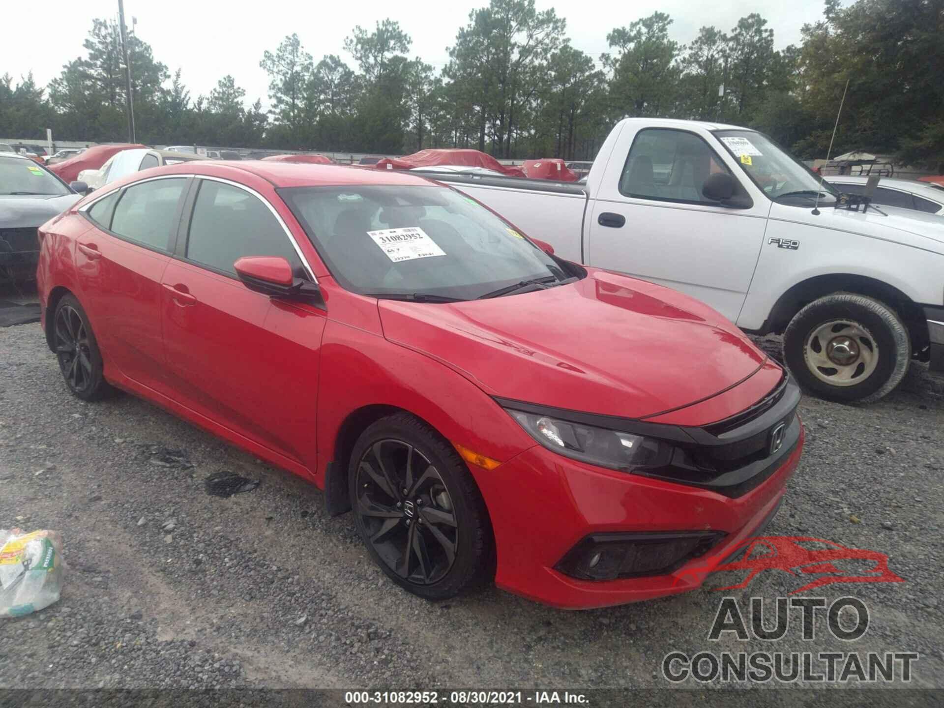 HONDA CIVIC SEDAN 2019 - 2HGFC2F82KH552030