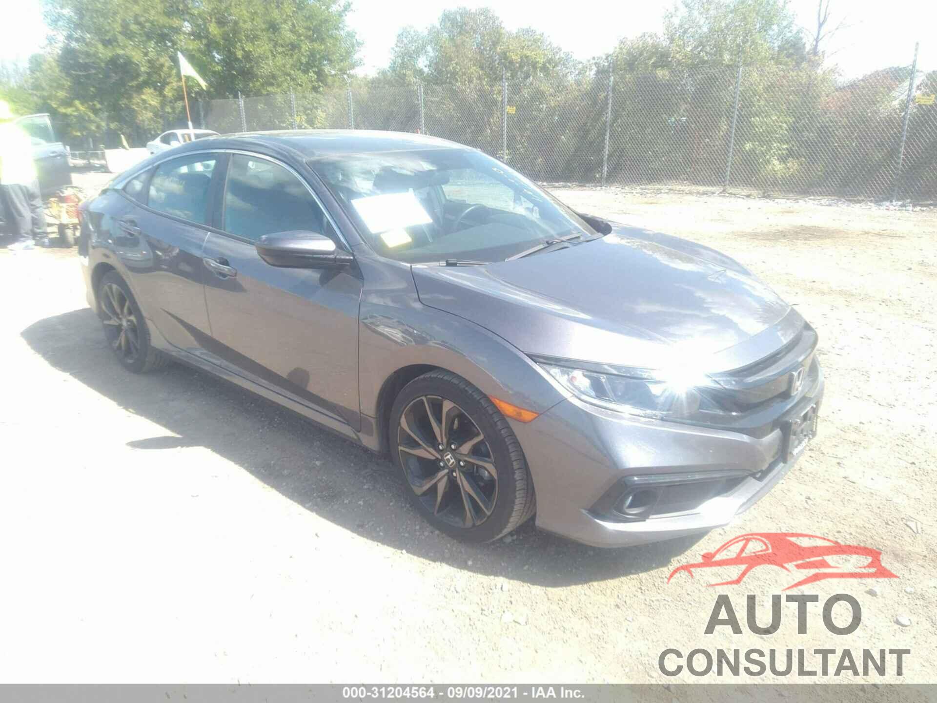 HONDA CIVIC SEDAN 2019 - 19XFC2F82KE020142