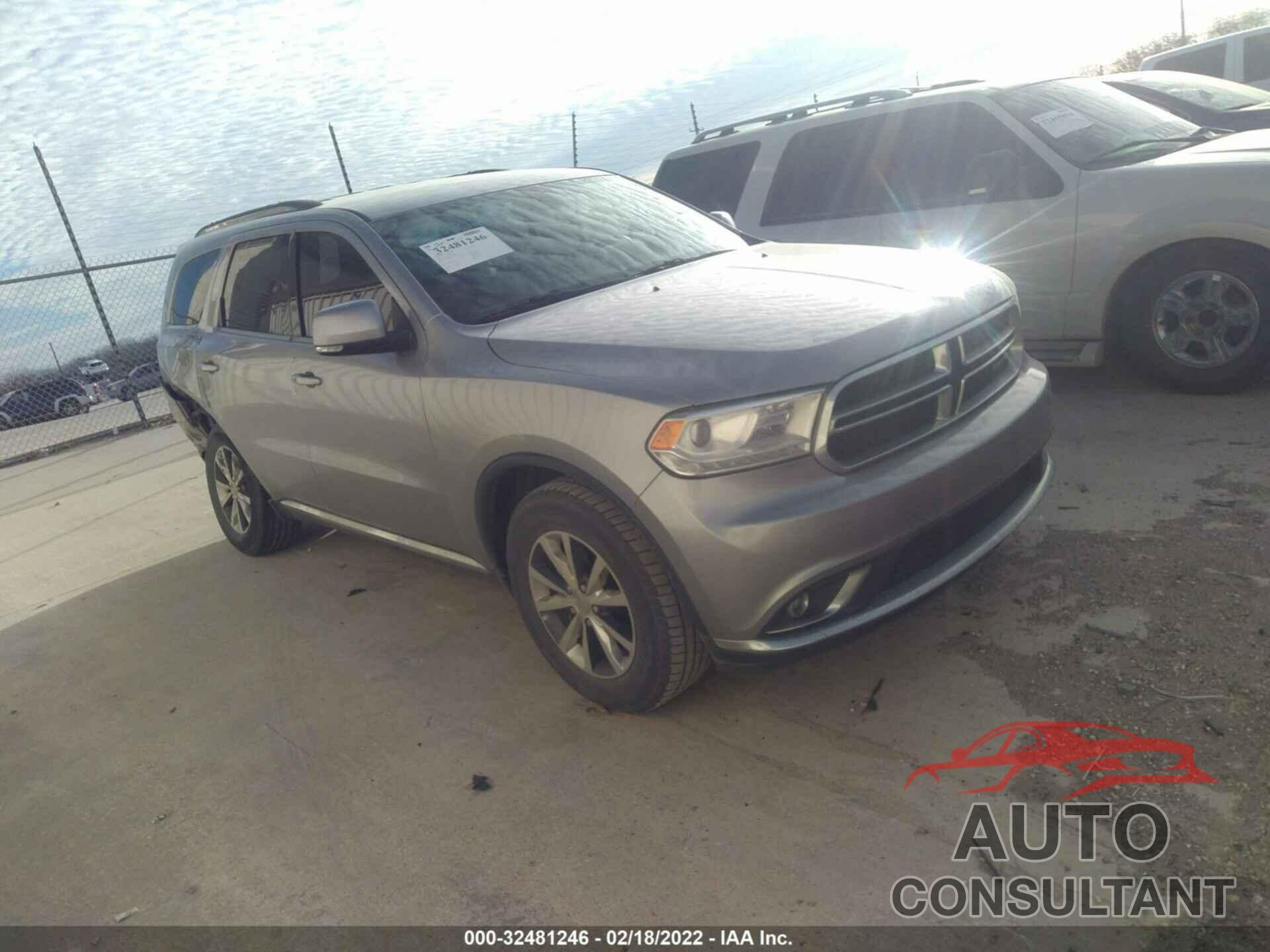 DODGE DURANGO 2016 - 1C4RDHDG8GC374012