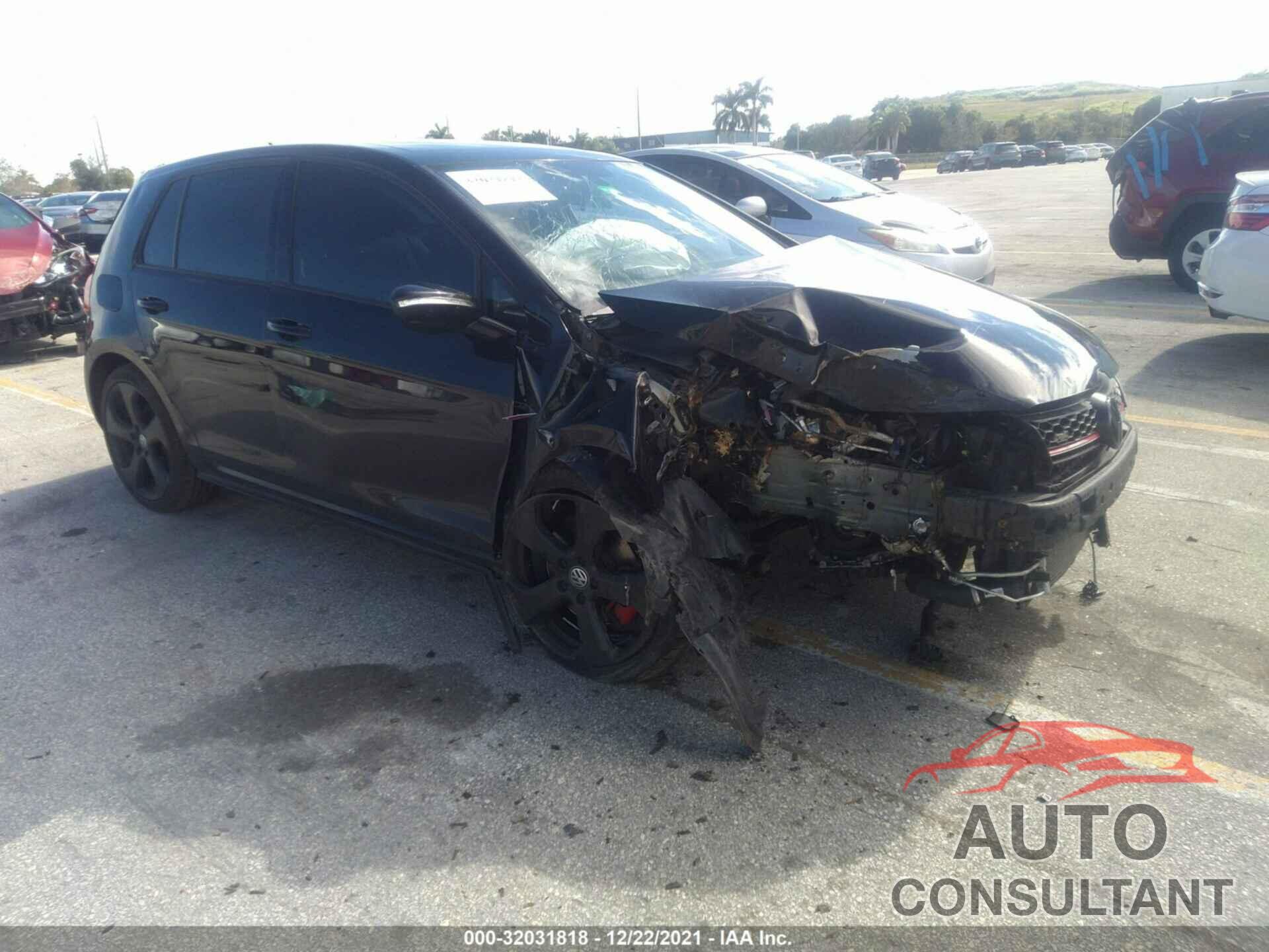 VOLKSWAGEN GOLF GTI 2016 - 3VW4T7AU1GM031166