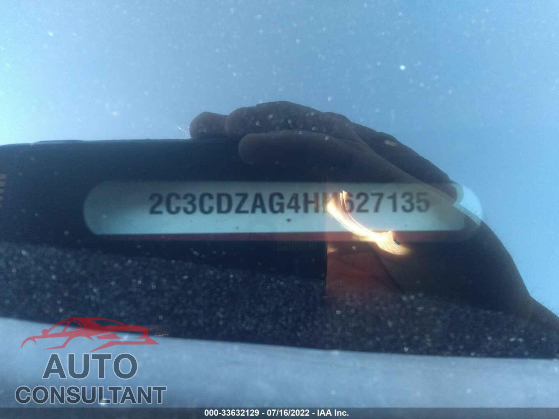 DODGE CHALLENGER 2017 - 2C3CDZAG4HH627135