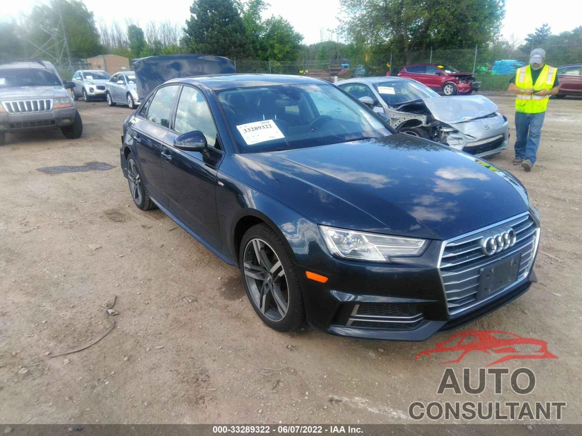 AUDI A4 2018 - WAUKMAF49JA090660