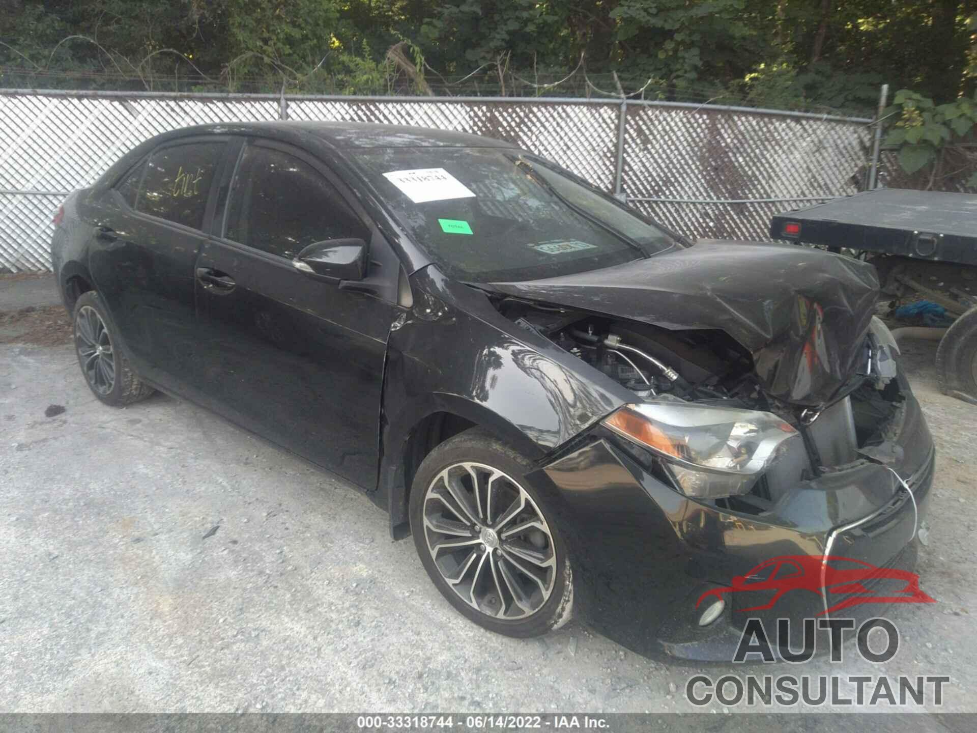 TOYOTA COROLLA 2016 - 2T1BURHEXGC629086