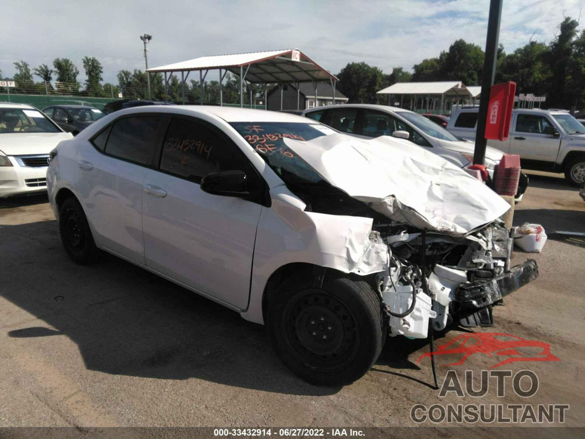 TOYOTA COROLLA 2016 - 2T1BURHE2GC489048