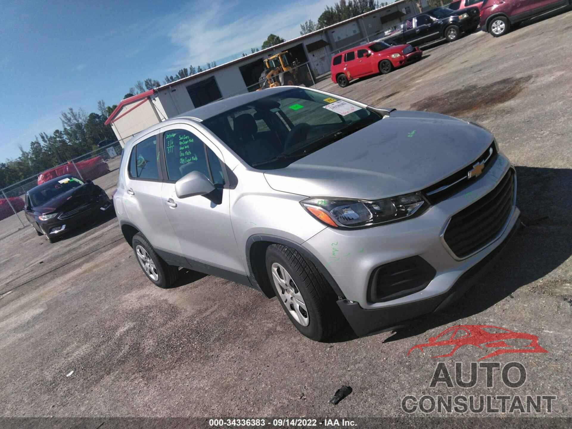 CHEVROLET TRAX 2017 - KL7CJKSB9HB065432