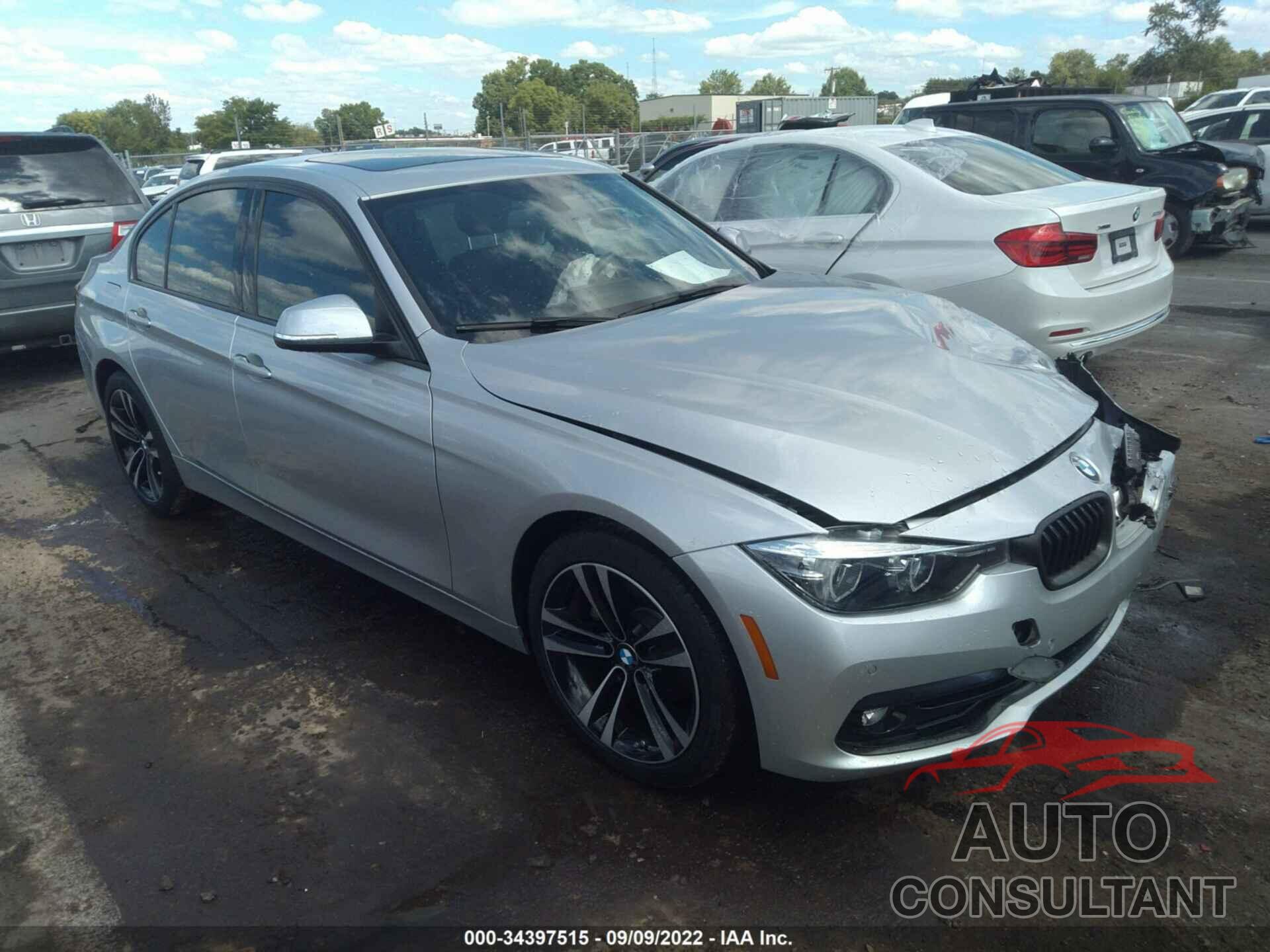 BMW 3 SERIES 2018 - WBA8B9G59JNU96372