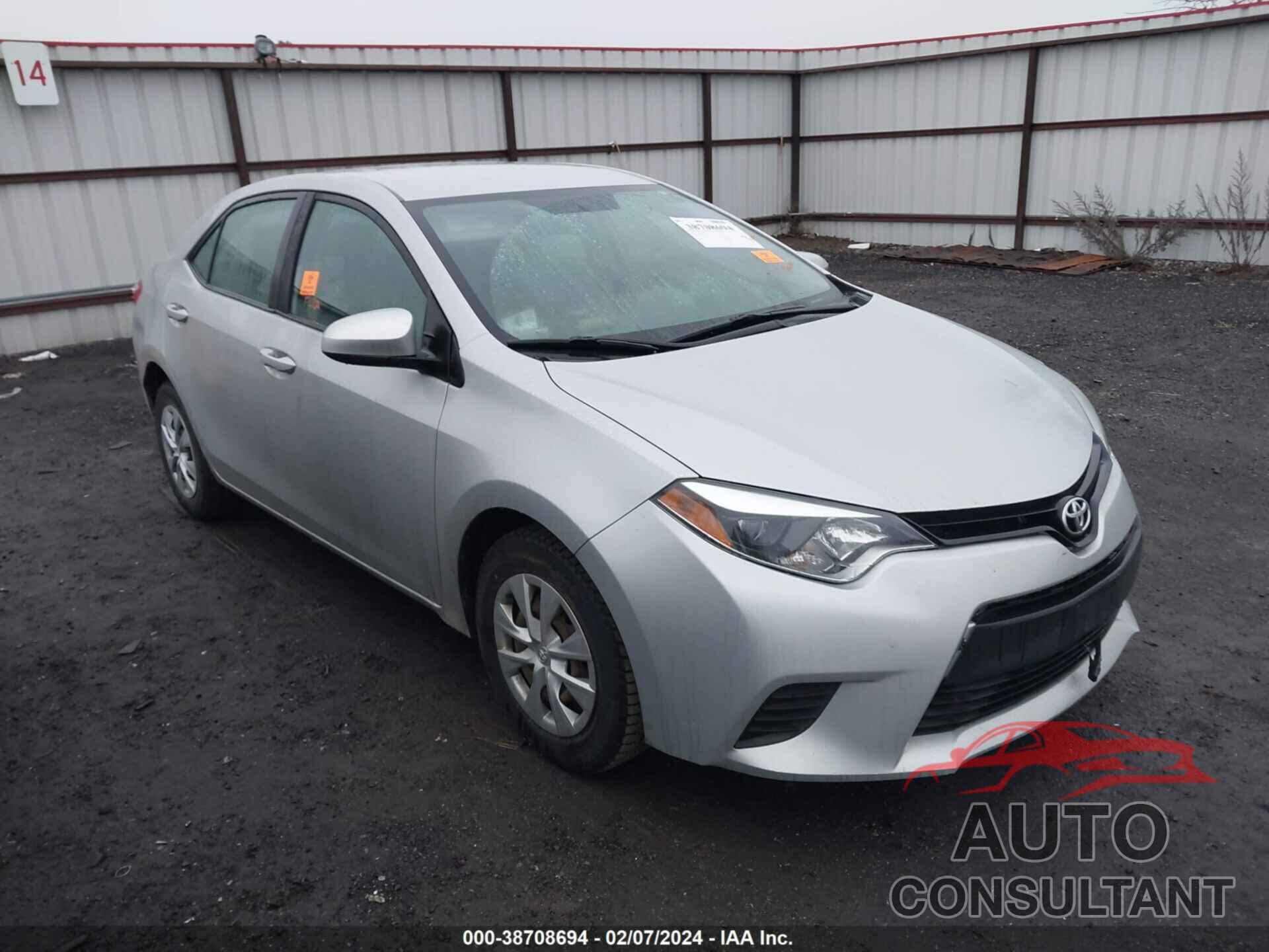 TOYOTA COROLLA 2016 - 2T1BURHE2GC489387