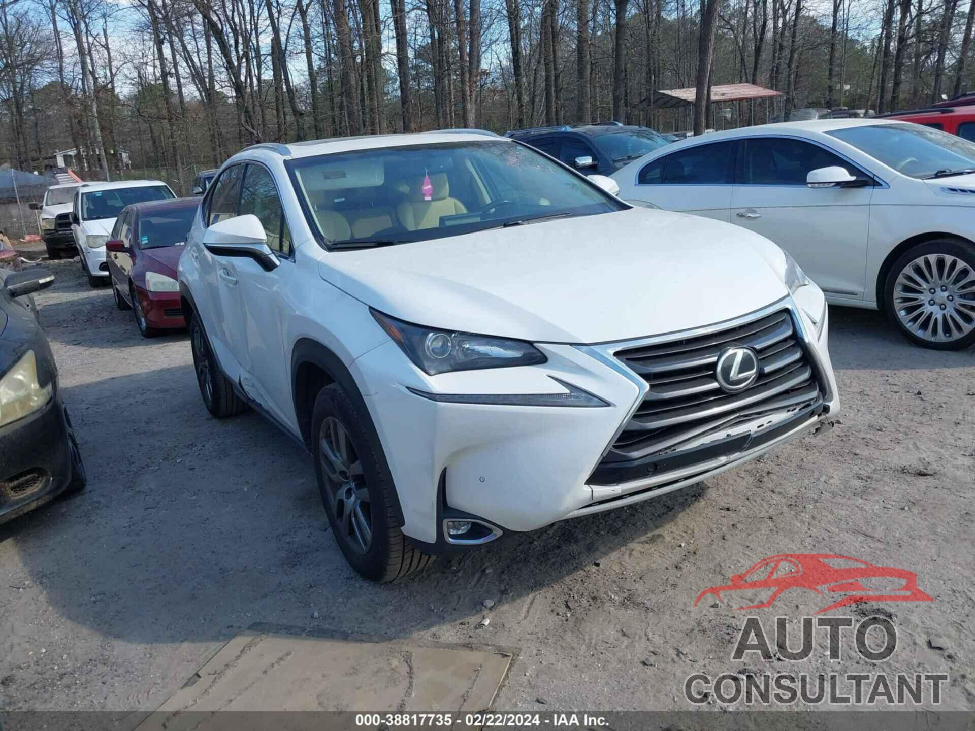 LEXUS NX 200T 2016 - JTJBARBZ5G2054539