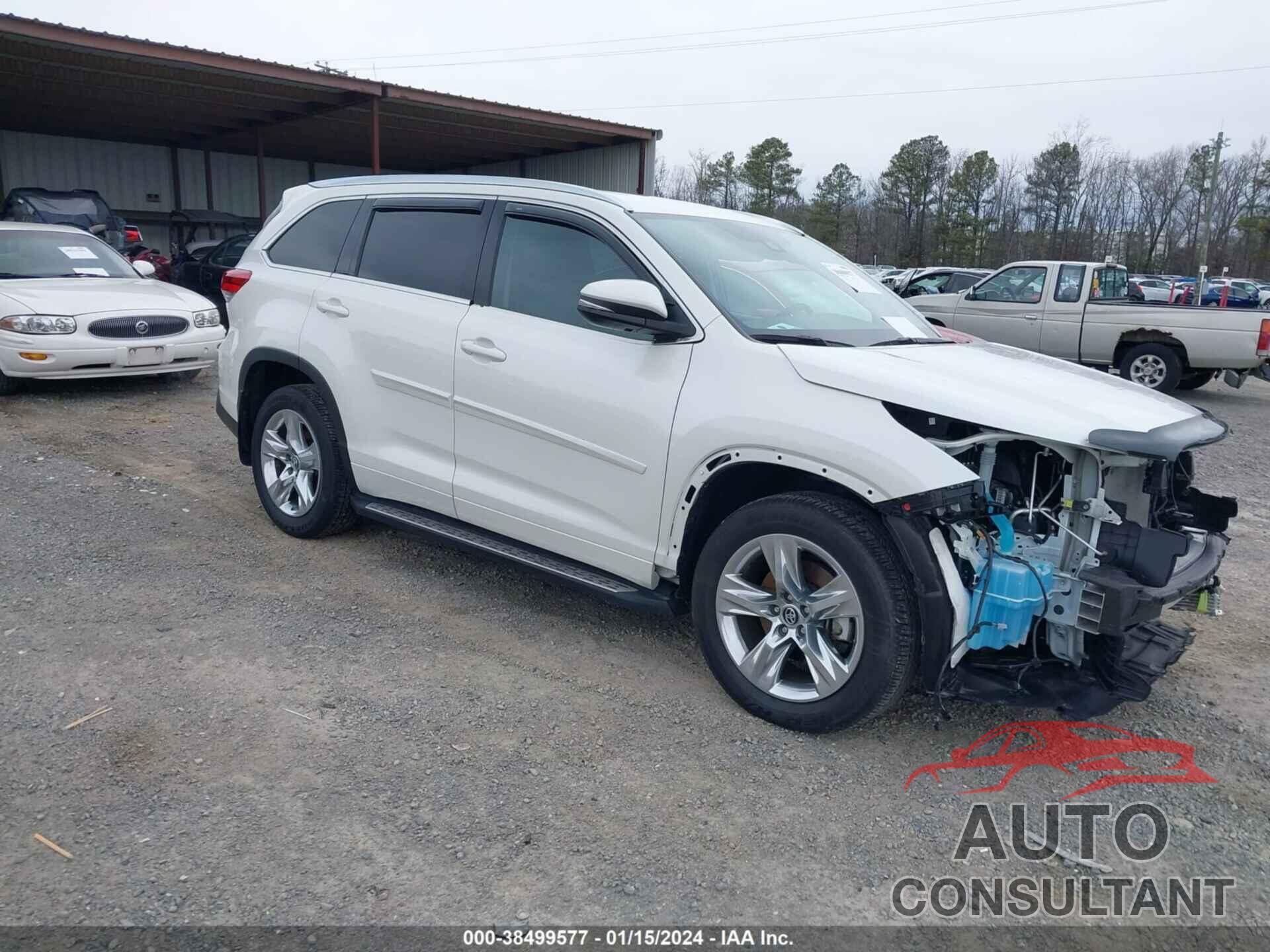 TOYOTA HIGHLANDER 2019 - 5TDDZRFH4KS993883