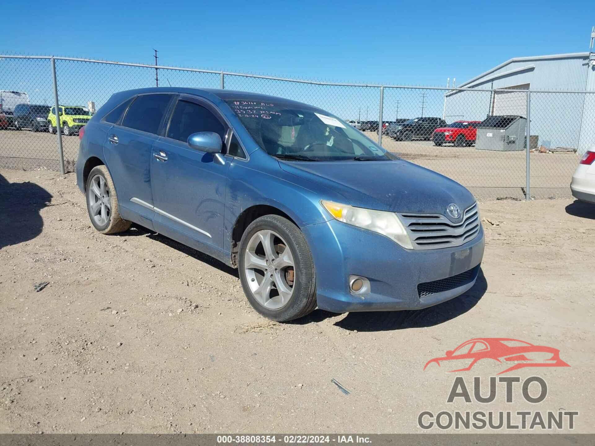 TOYOTA VENZA 2011 - 4T3BK3BB8BU063932