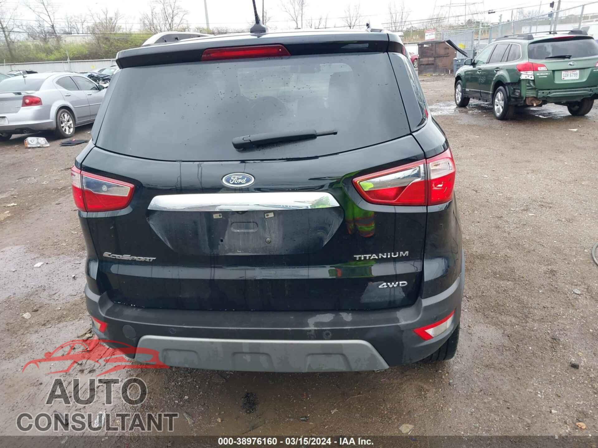 FORD ECOSPORT 2020 - MAJ6S3KL2LC358237