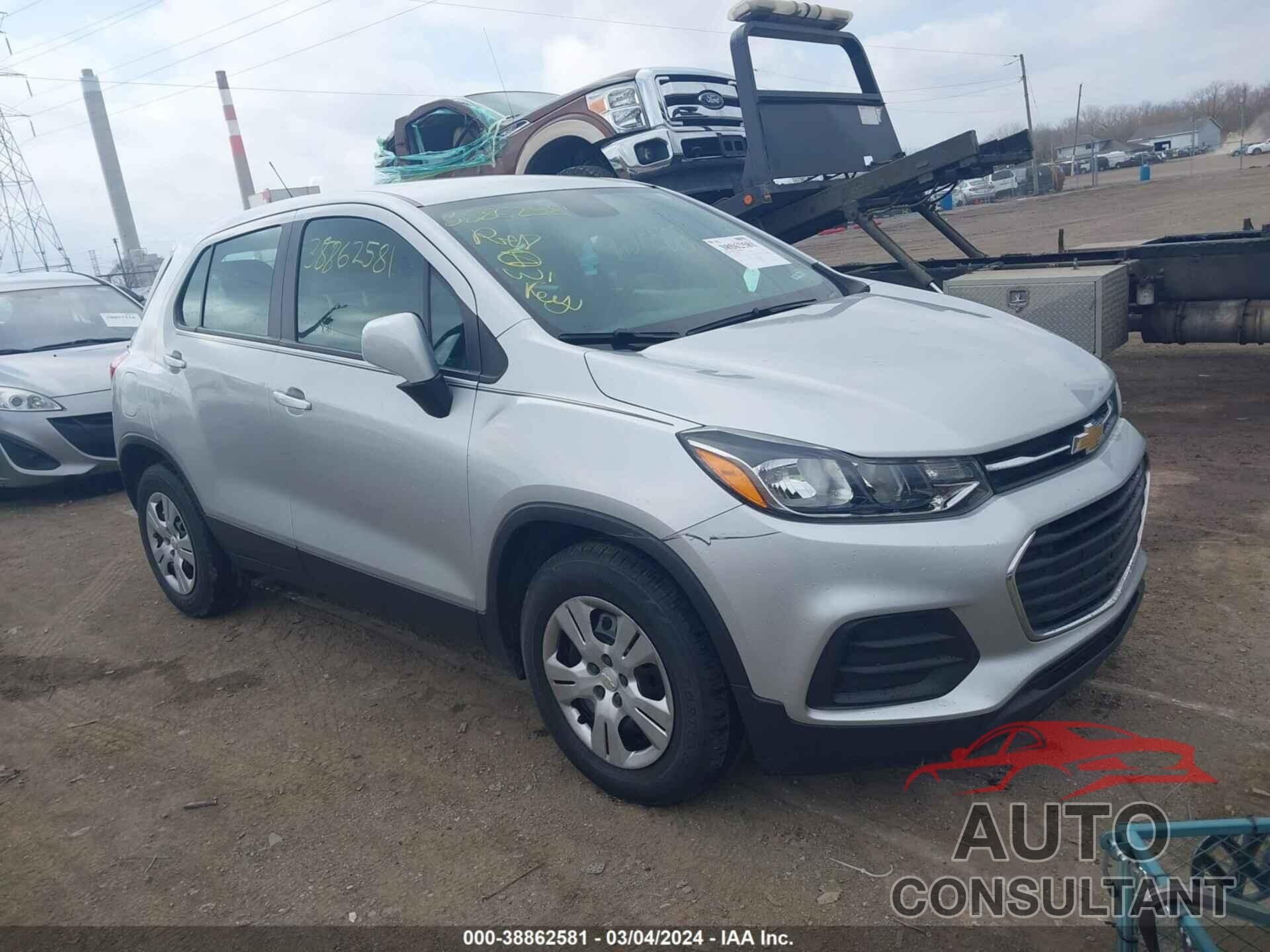 CHEVROLET TRAX 2018 - KL7CJKSB9JB610194