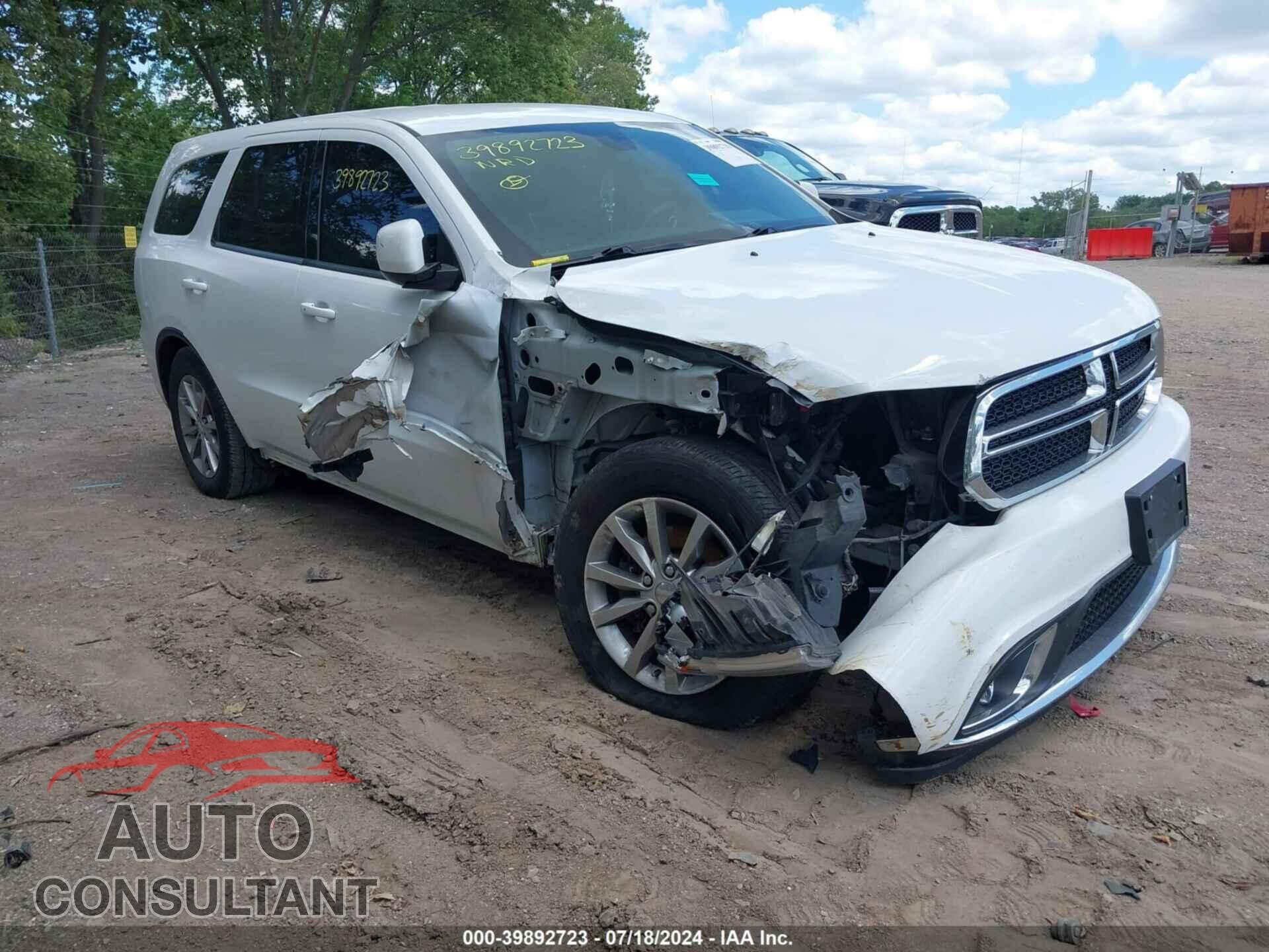 DODGE DURANGO 2017 - 1C4RDHAG9HC925988